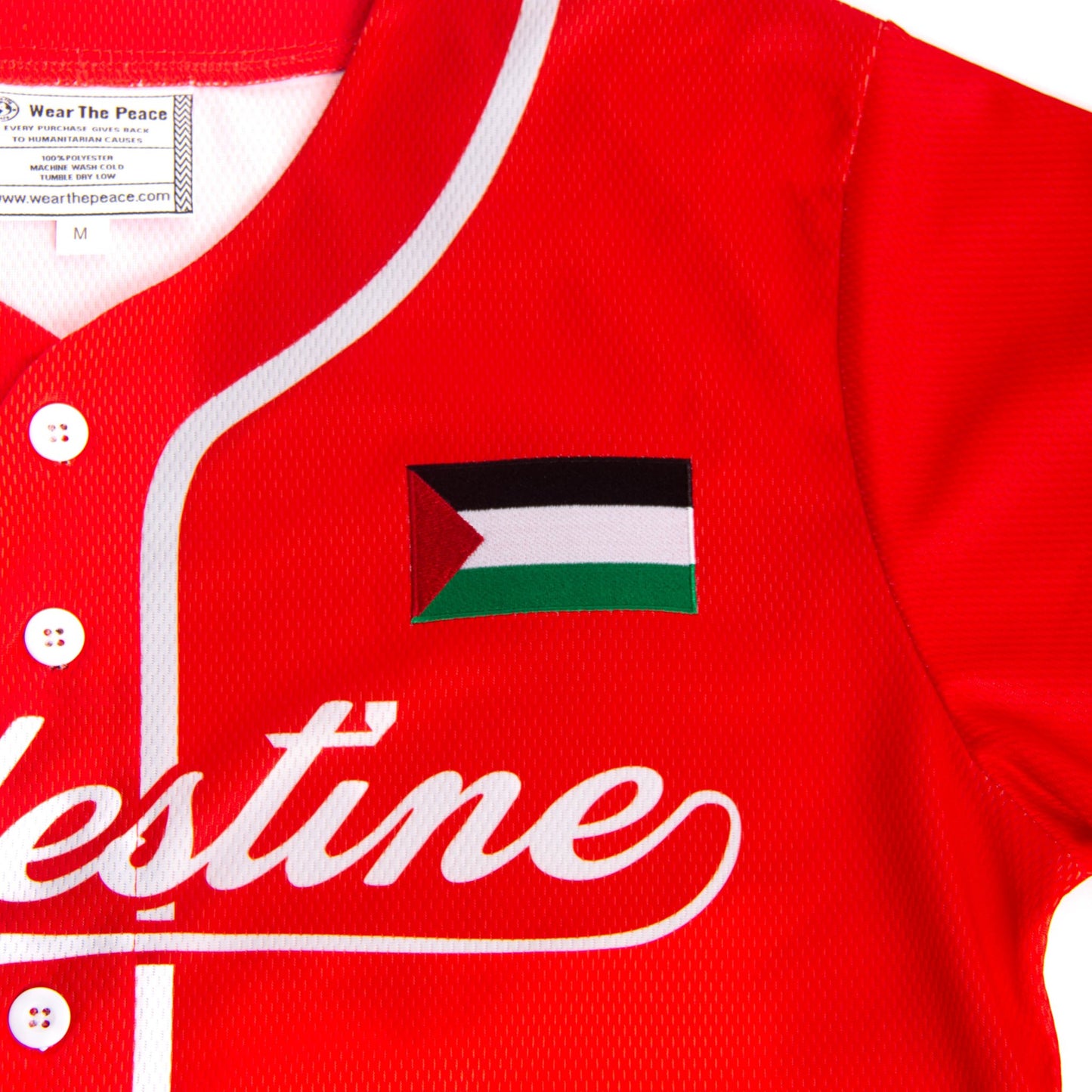 Palestine Baseball Alternate Kit Wear The Peace Short Sleeves S