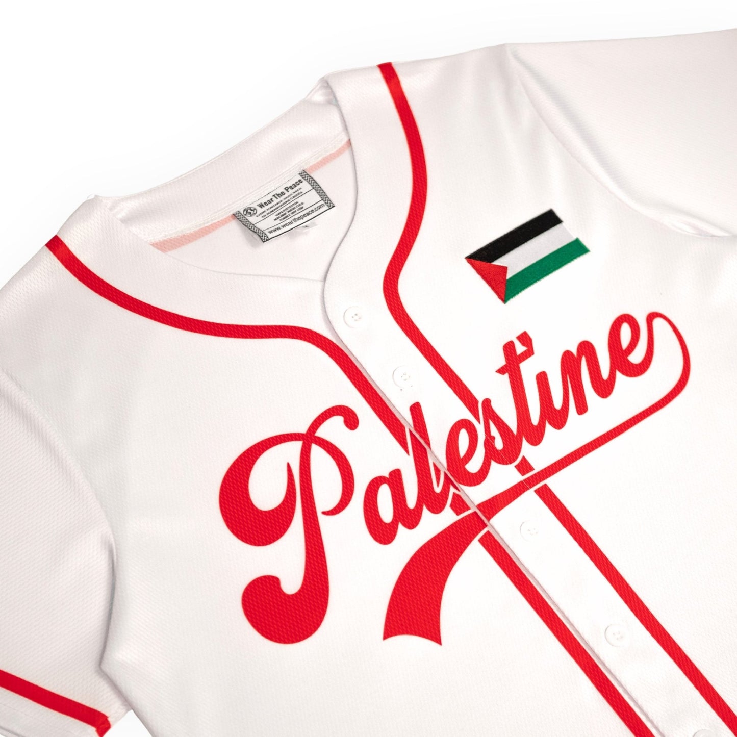 Palestine Baseball Home Jersey Wear The Peace Short Sleeves S