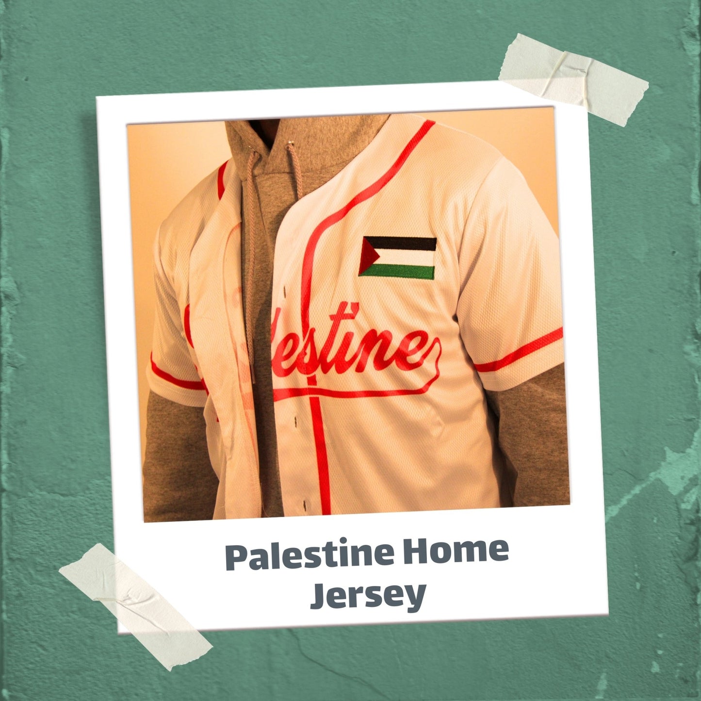 Palestine Baseball Home Jersey Wear The Peace Short Sleeves S