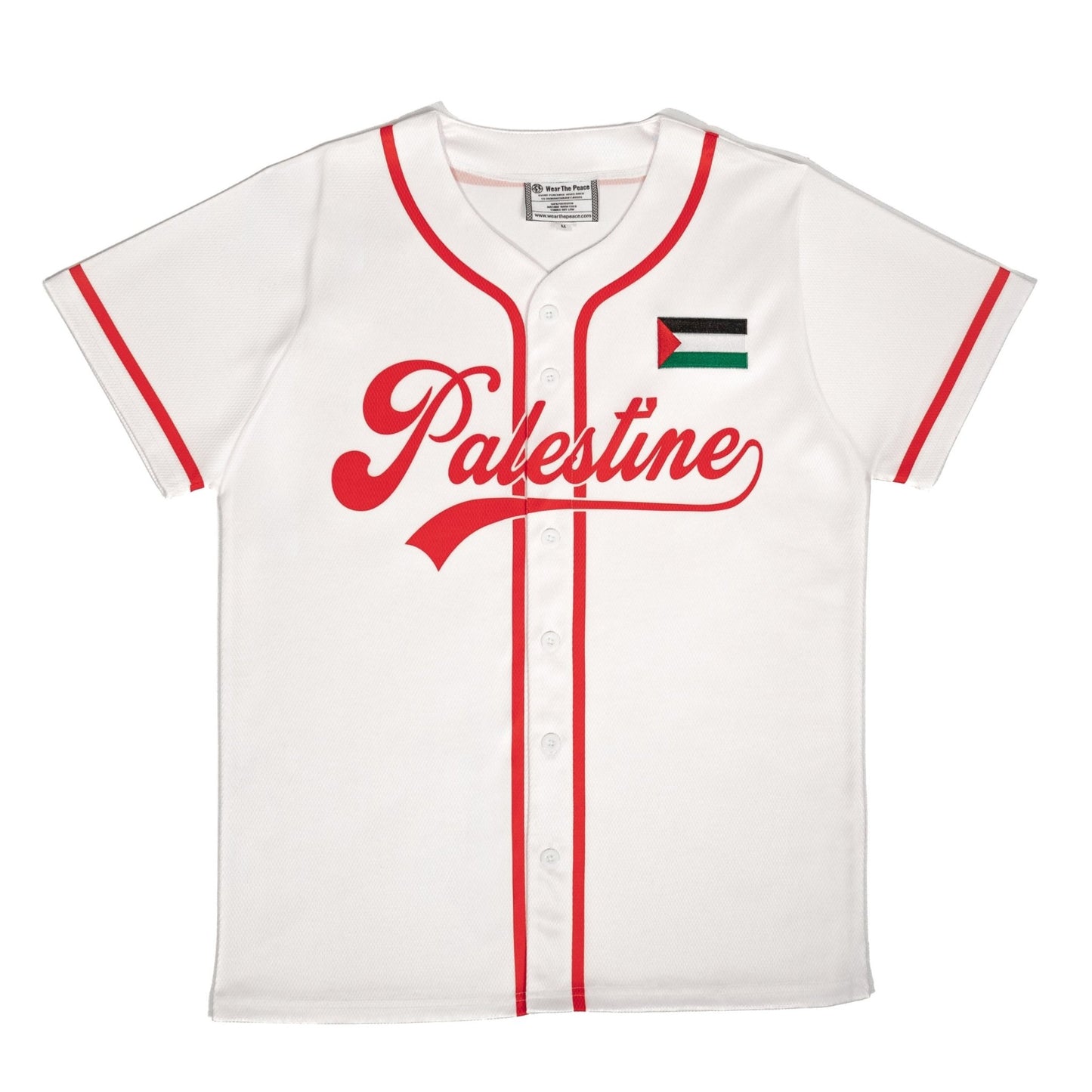 Palestine Baseball Home Jersey Wear The Peace Short Sleeves S