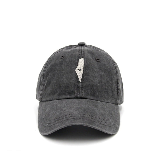 Palestine Heart Cap Wear The Peace Dad Caps Washed Gray