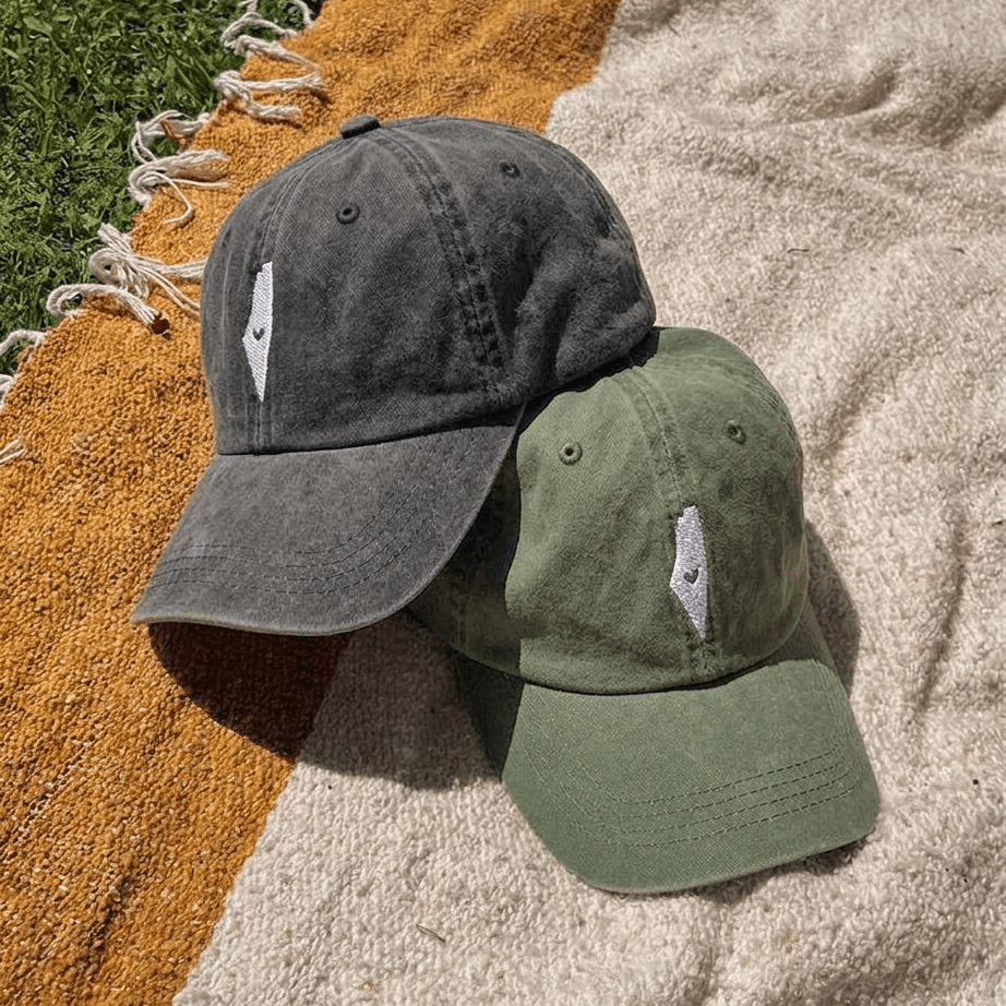 Palestine Heart Cap Wear The Peace Dad Caps Washed Gray
