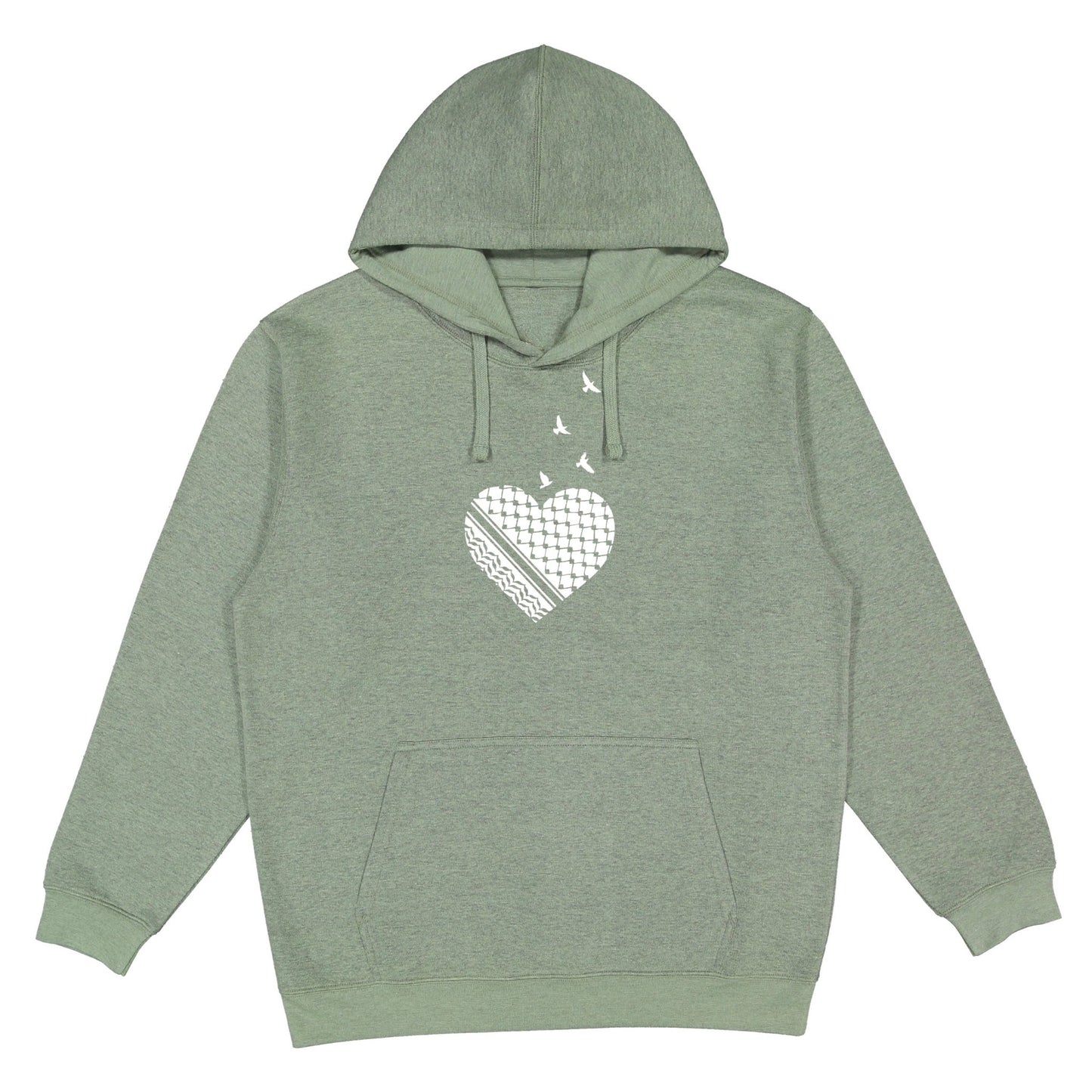 Palestine Heart Hoodie Wear The Peace Hoodies S