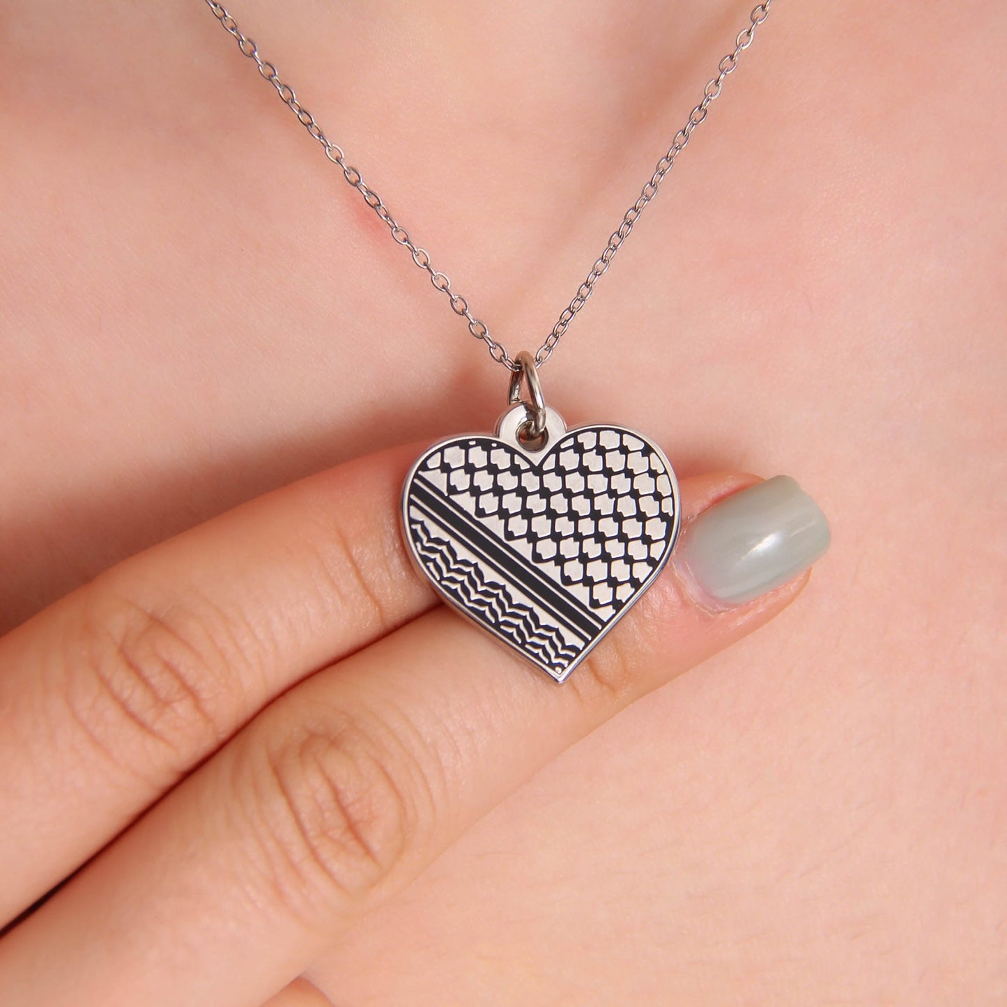 Palestine Heart Necklace Wear The Peace Necklaces Gold