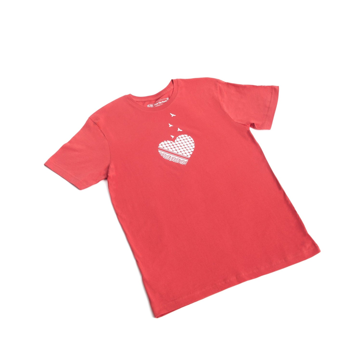 Palestine Heart Tee Wear The Peace Short Sleeves S