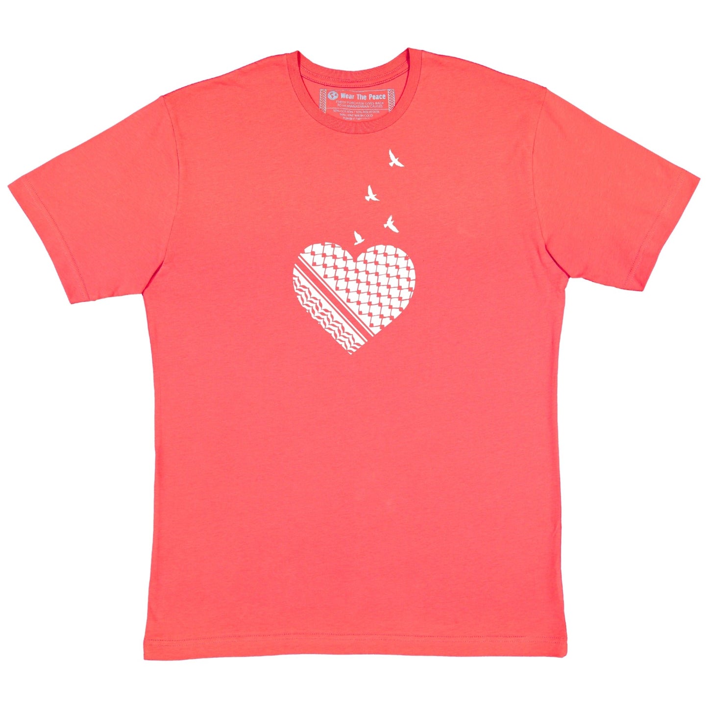 Palestine Heart Tee Wear The Peace Short Sleeves S