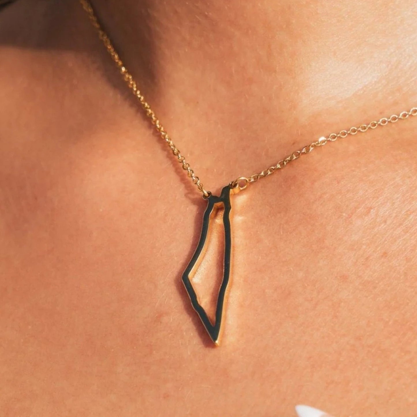 Palestine Necklace Wear The Peace Necklaces Gold