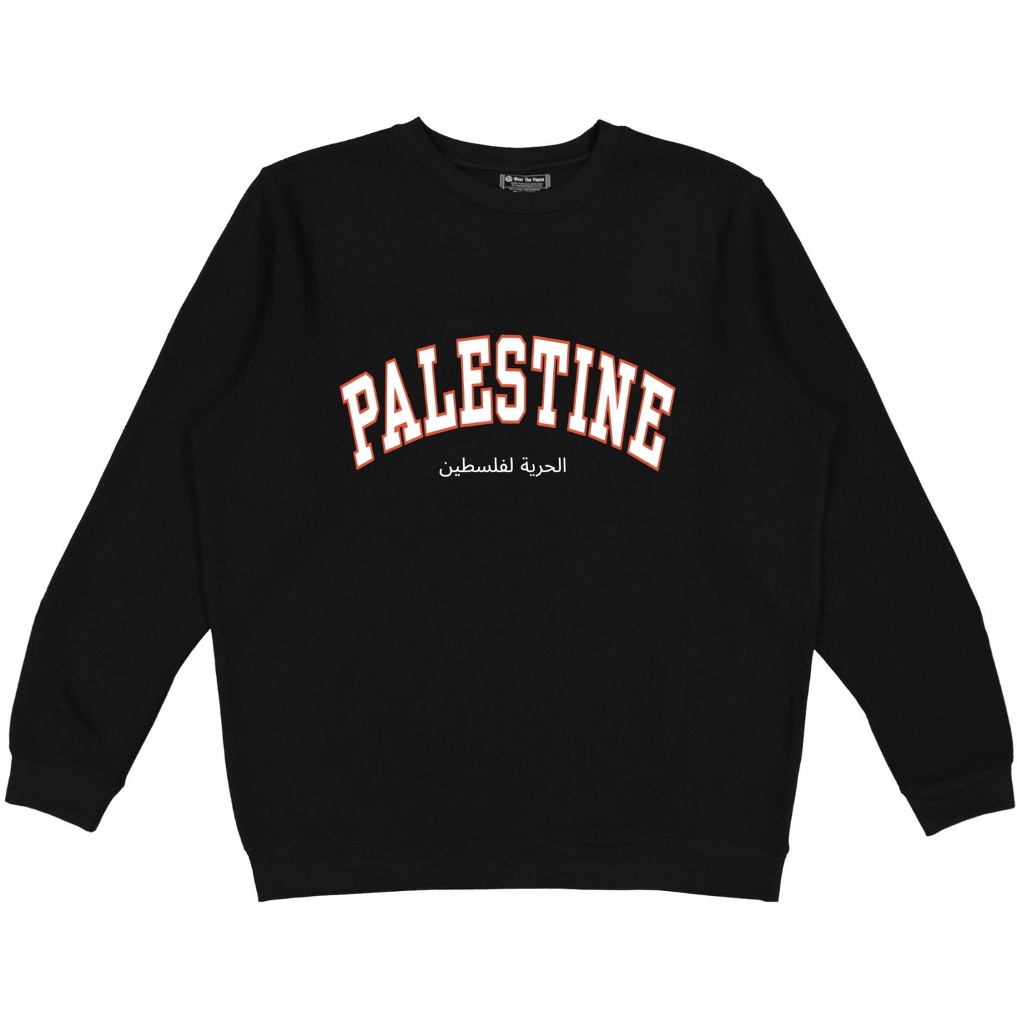 Palestine Varsity Crewneck Wear The Peace Crewnecks S