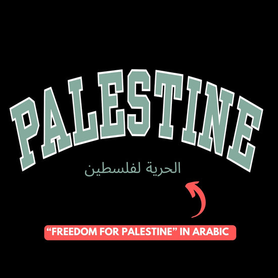 Palestine Varsity Heavyweight Tee Wear The Peace Short Sleeves Sage S