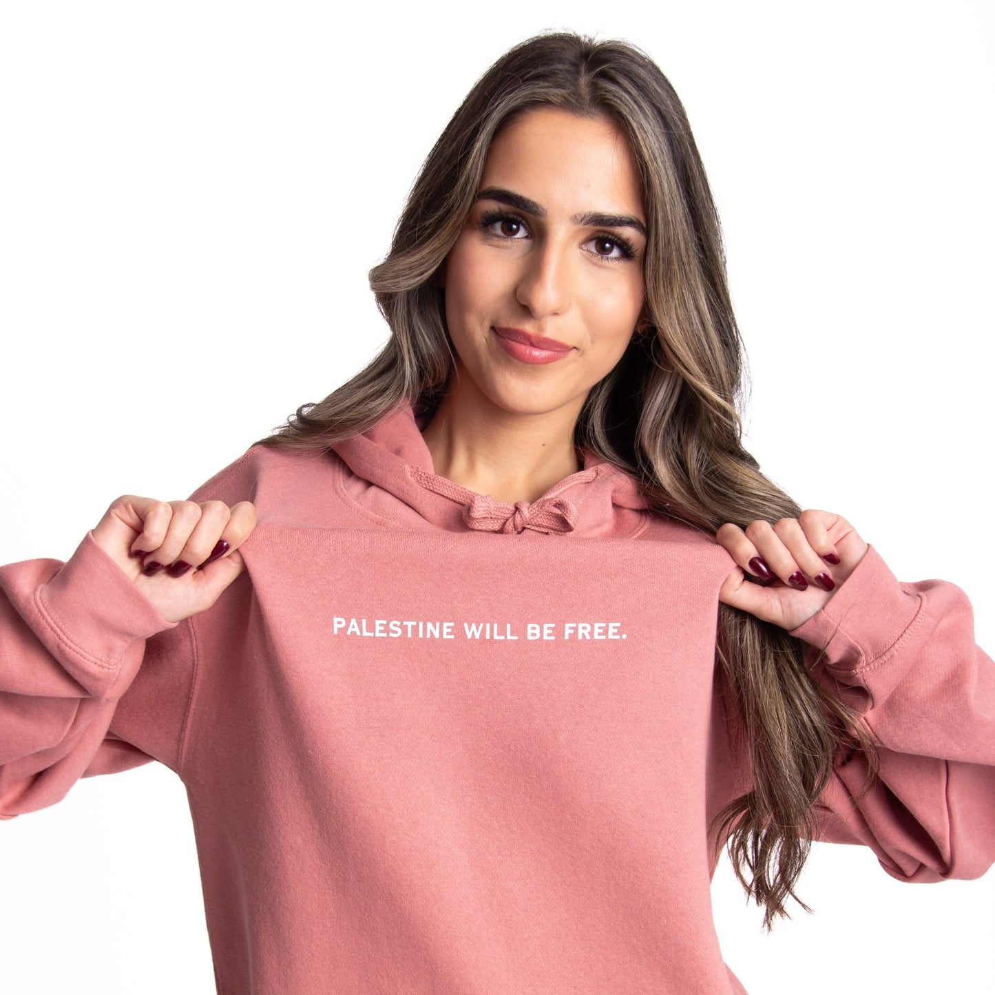 Palestine Will Be Free Hoodie Wear The Peace Hoodies Mauve S