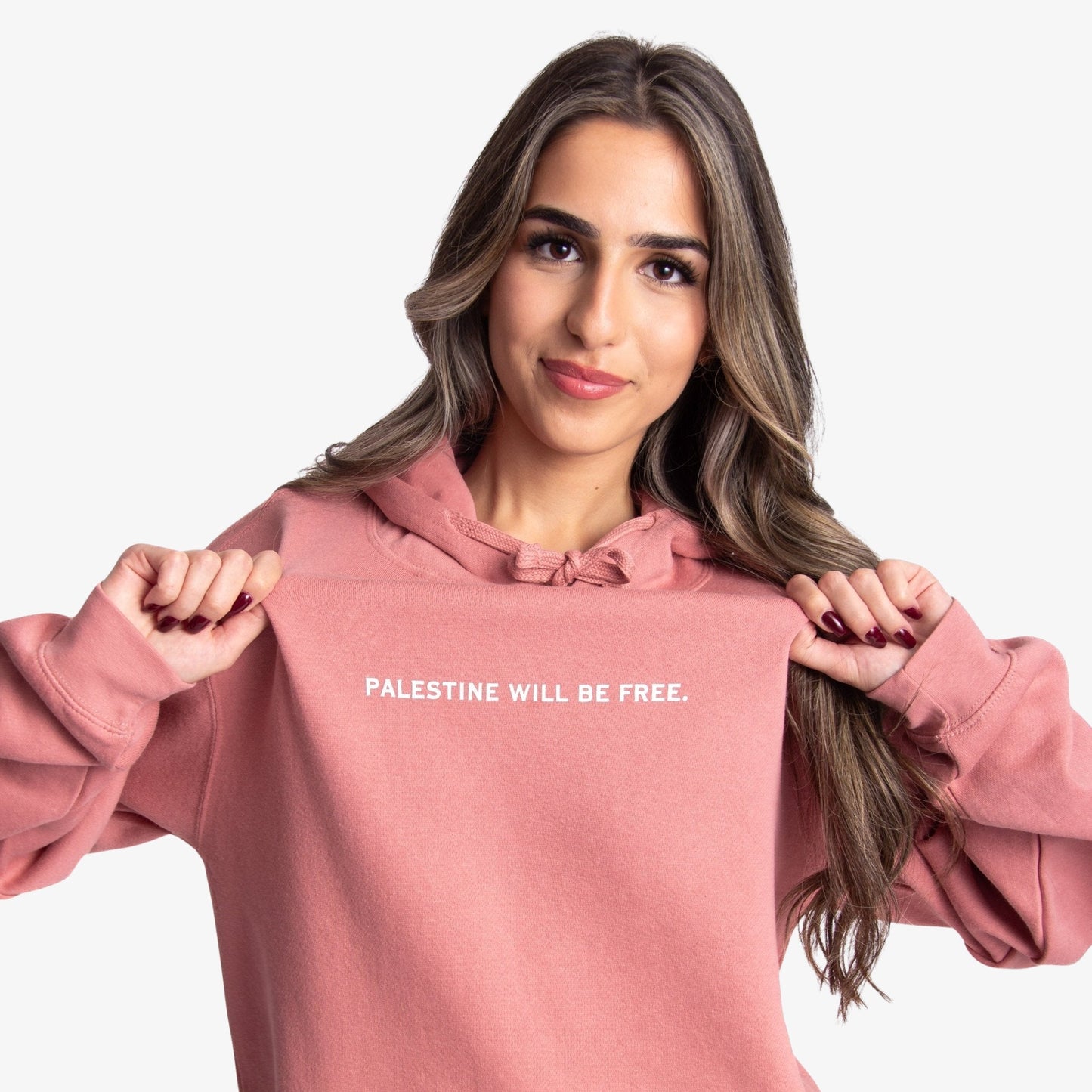 Palestine Will Be Free Hoodie Wear The Peace Hoodies Mauve S