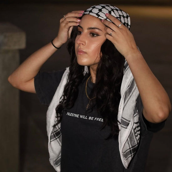 Palestine Will Be Free Tee Wear The Peace Short Sleeves Vintage Black S