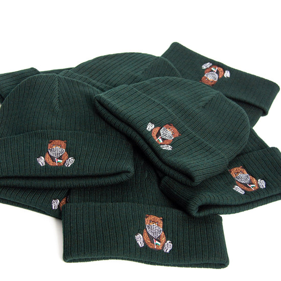 Pali Bear Embroidered Beanie Wear The Peace Beanie