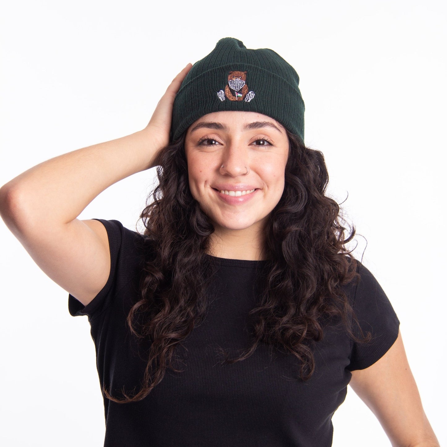 Pali Bear Embroidered Beanie Wear The Peace Beanie