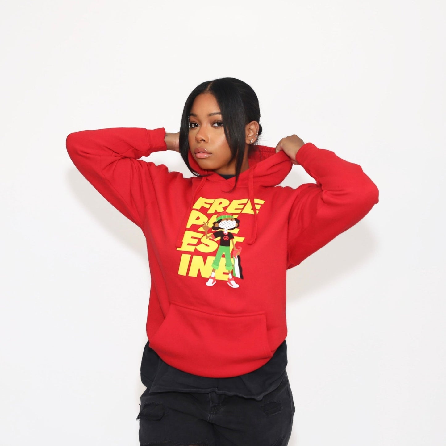 Pali Toons Hoodie Wear The Peace Hoodies Red S