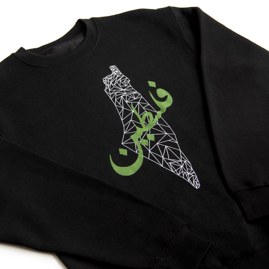 Palimetric Map Crewneck Wear The Peace Crewnecks Black S