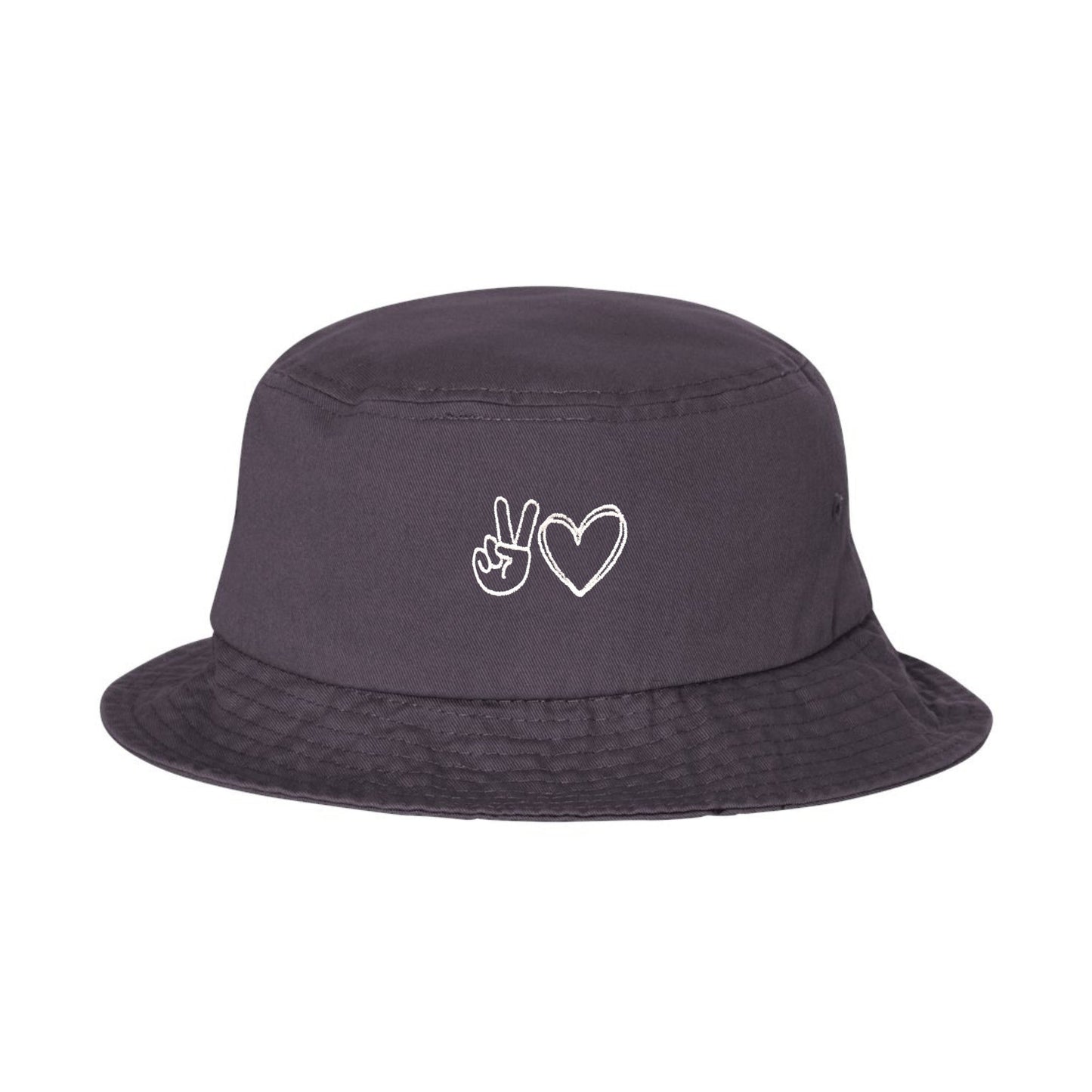Peace and Love Bucket Hat Wear The Peace Dad Caps