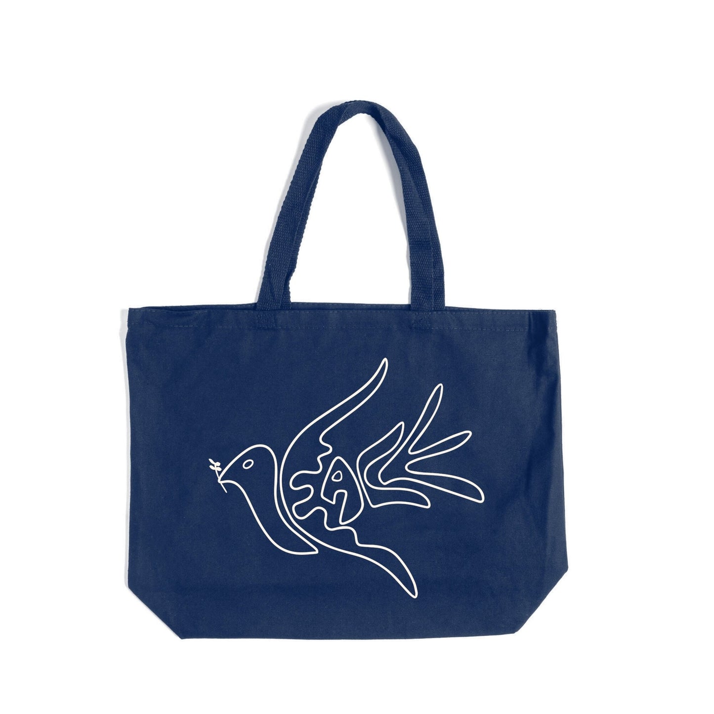 Peace Bird Jumbo Tote Bag Wear The Peace Walnut