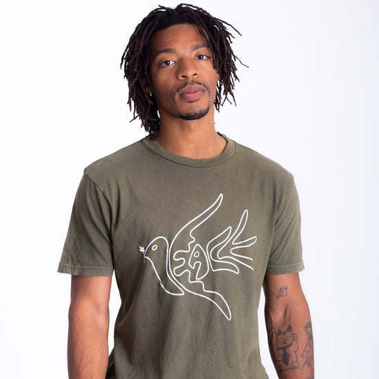 Peace Bird Vintage Tee Wear The Peace Short Sleeves Vintage Denim S