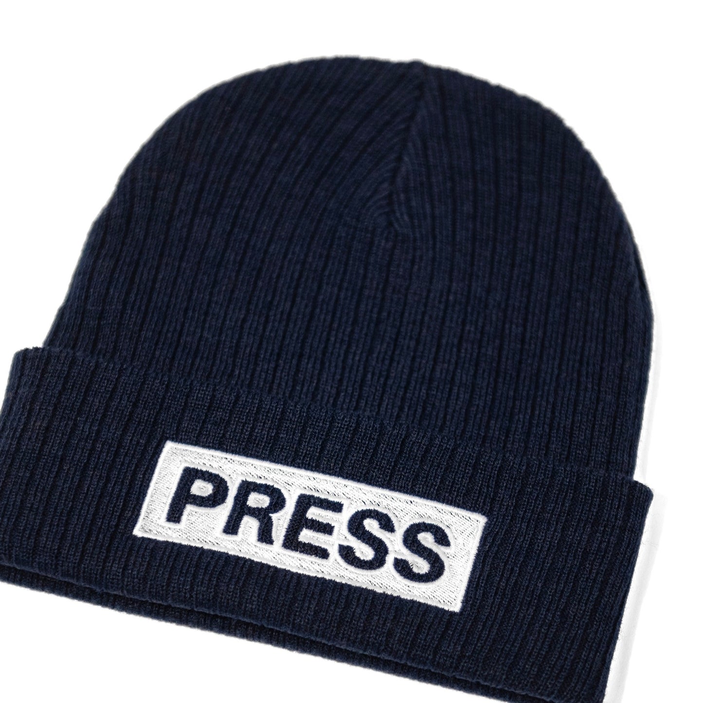 Press Embroidered Beanie Wear The Peace Beanie