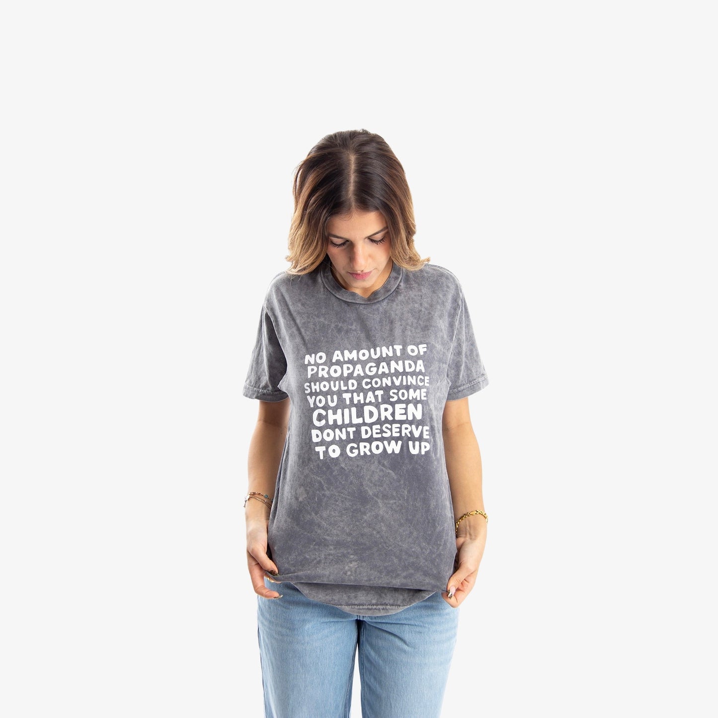 Propaganda Vintage Tee Wear The Peace Short Sleeves S