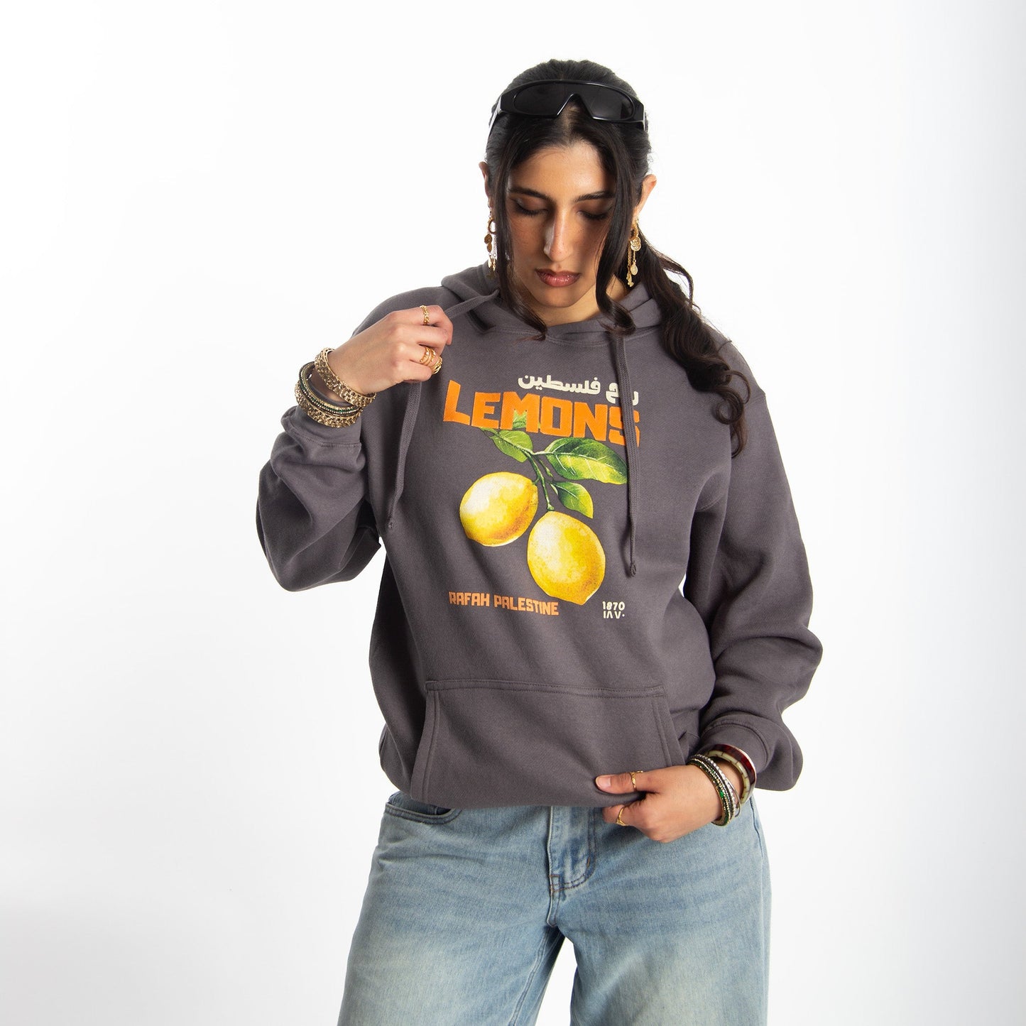 Rafah's Lemons Hoodie Wear The Peace Hoodies S