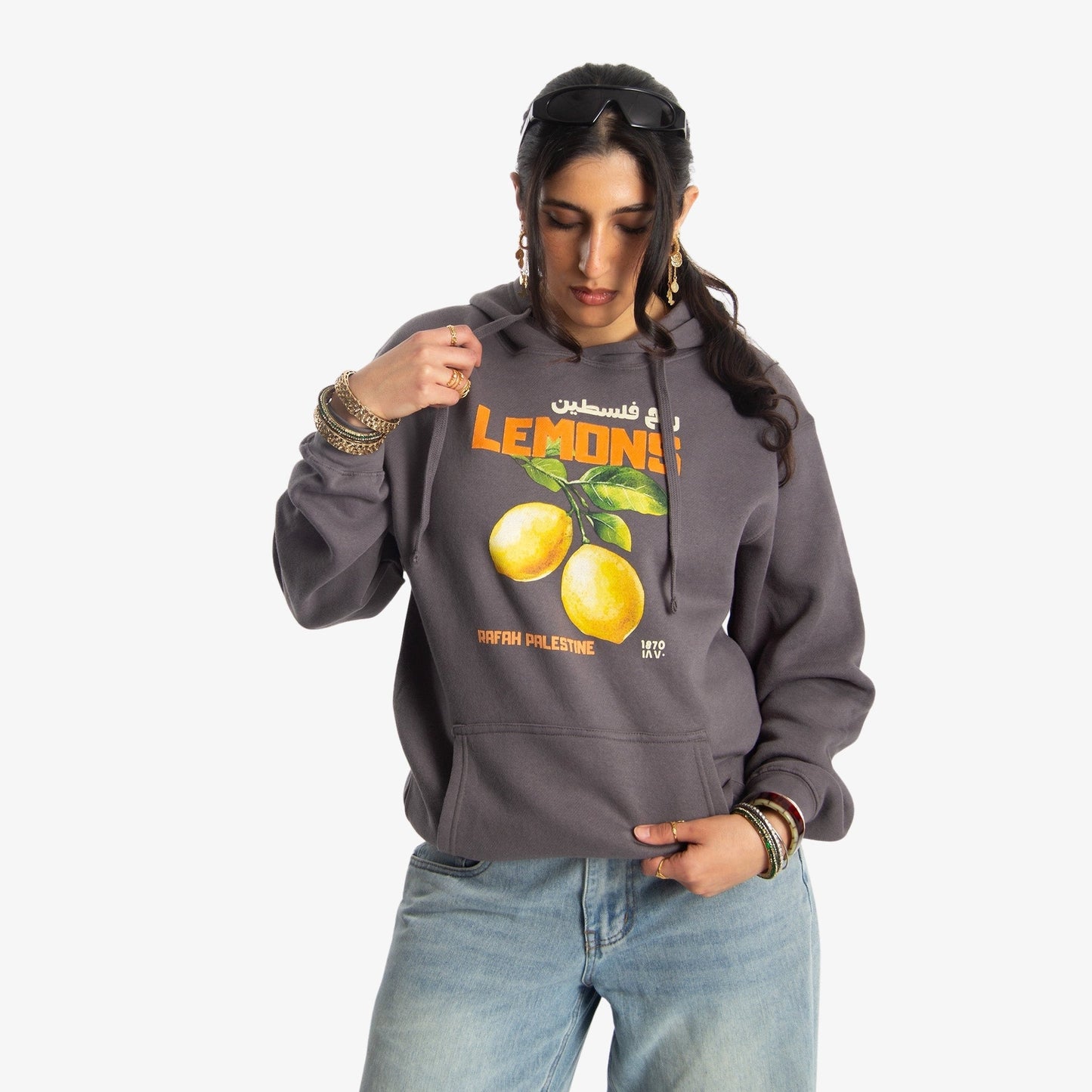Rafah's Lemons Hoodie Wear The Peace Hoodies S