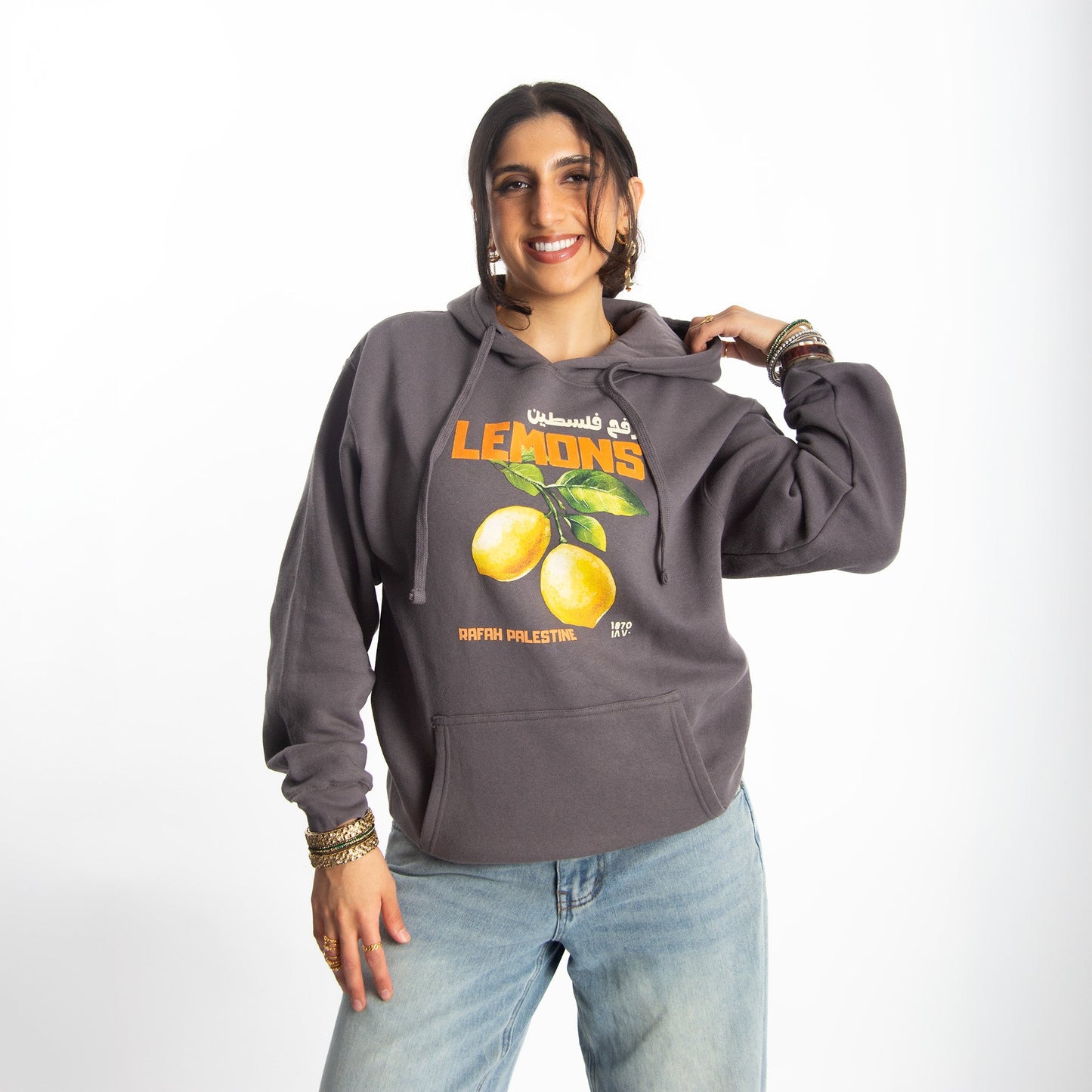Rafah's Lemons Hoodie Wear The Peace Hoodies S