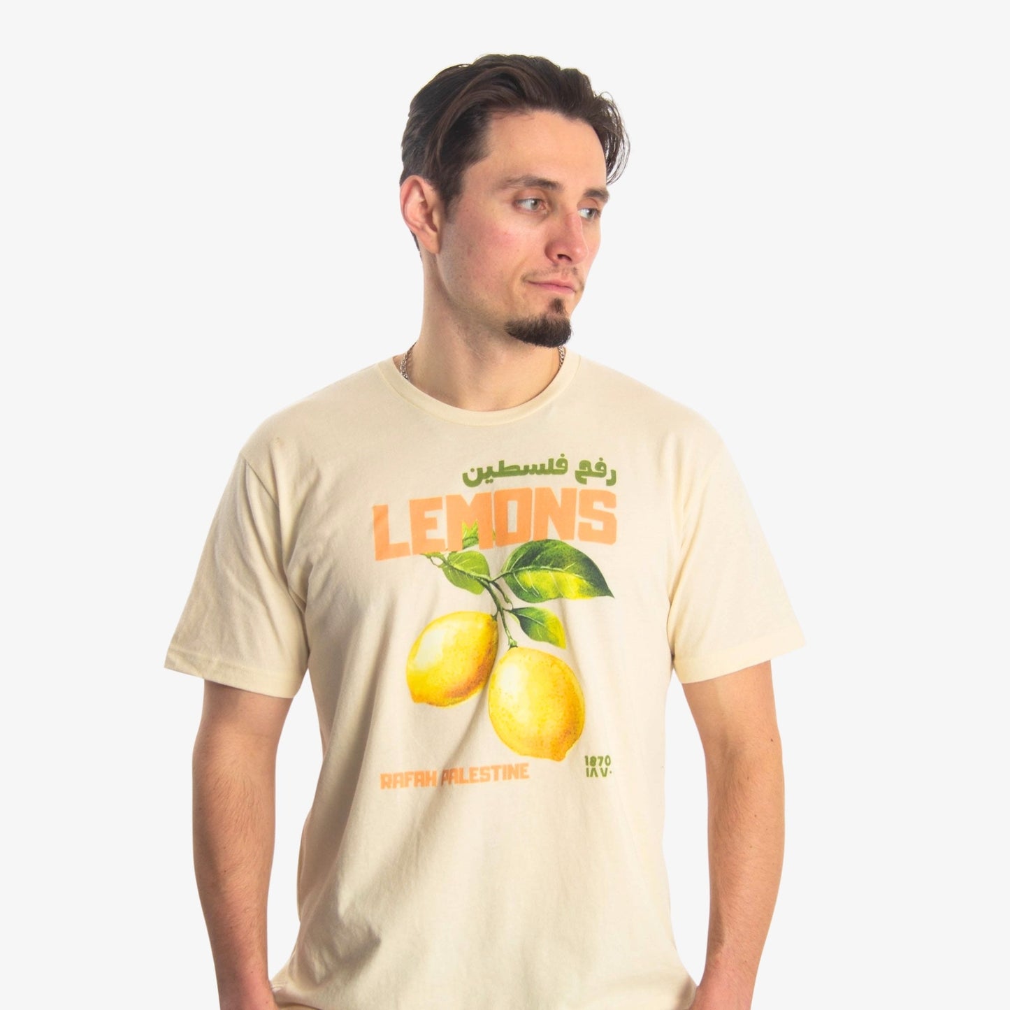 Rafah's Lemons Tee Wear The Peace Short Sleeves S