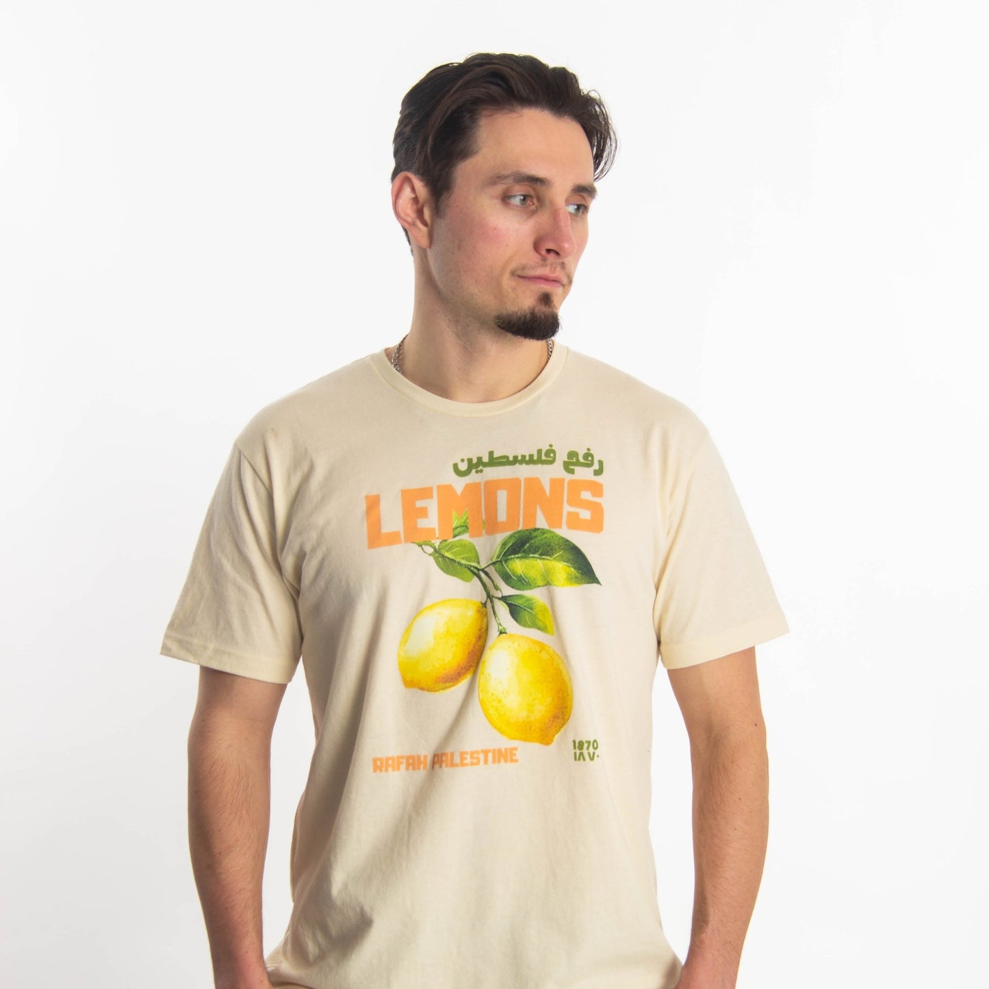 Rafah's Lemons Tee Wear The Peace Short Sleeves S