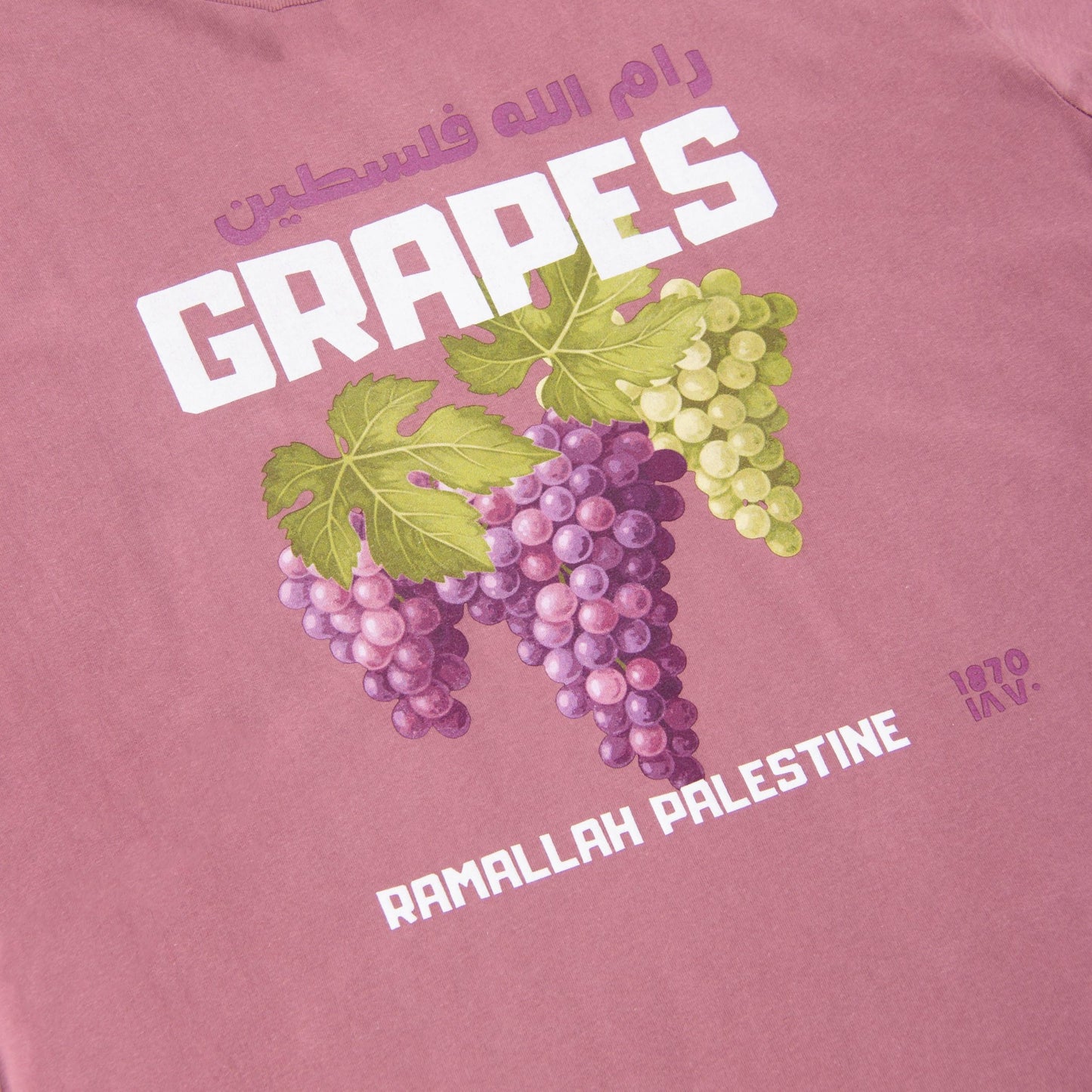 Ramallah's Grapes Tee Wear The Peace Short Sleeves S