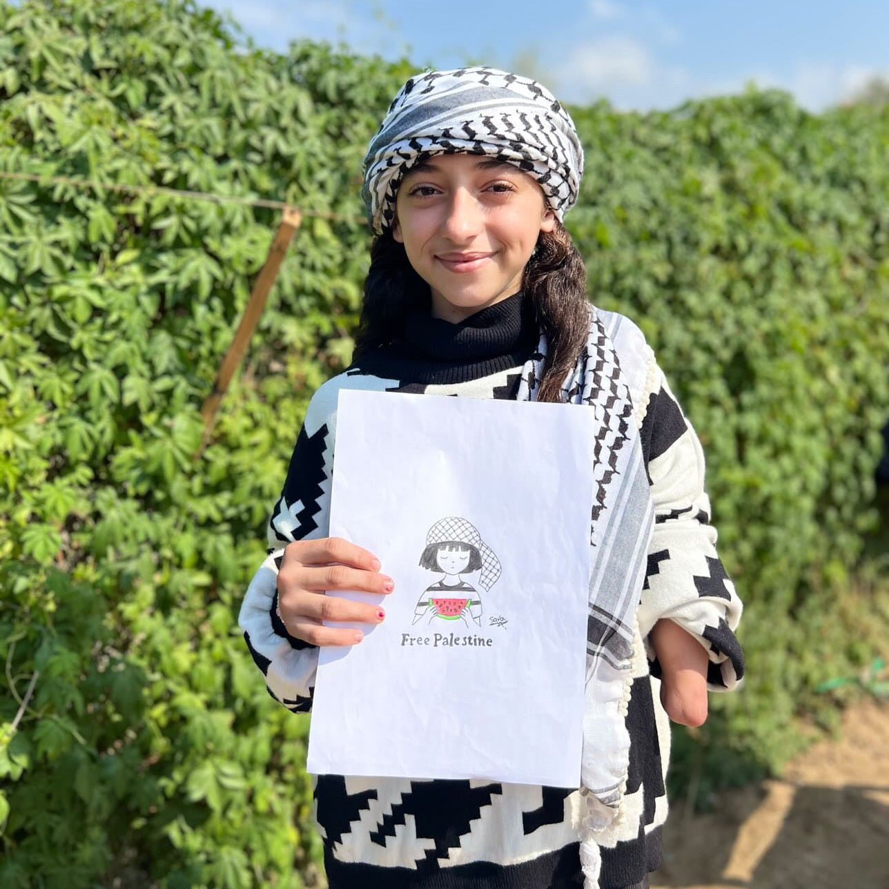 Sara Art Hoodie Wear The Peace Hoodies S