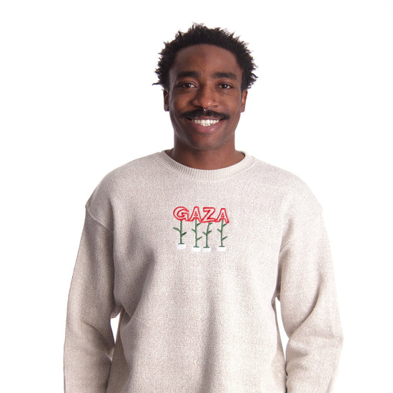 Seeds Of Gaza Embroidered Crewneck Wear The Peace Crewnecks S