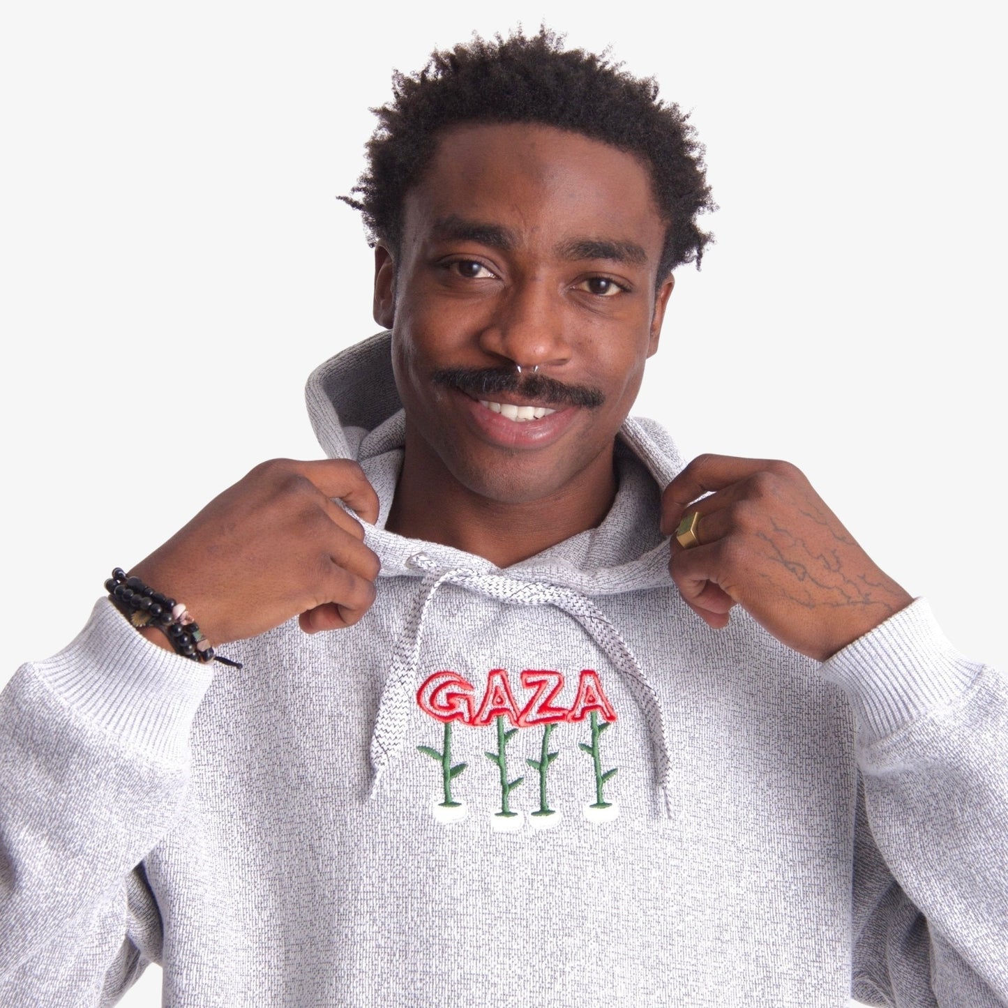 Seeds Of Gaza Embroidered Hoodie Wear The Peace Hoodies S