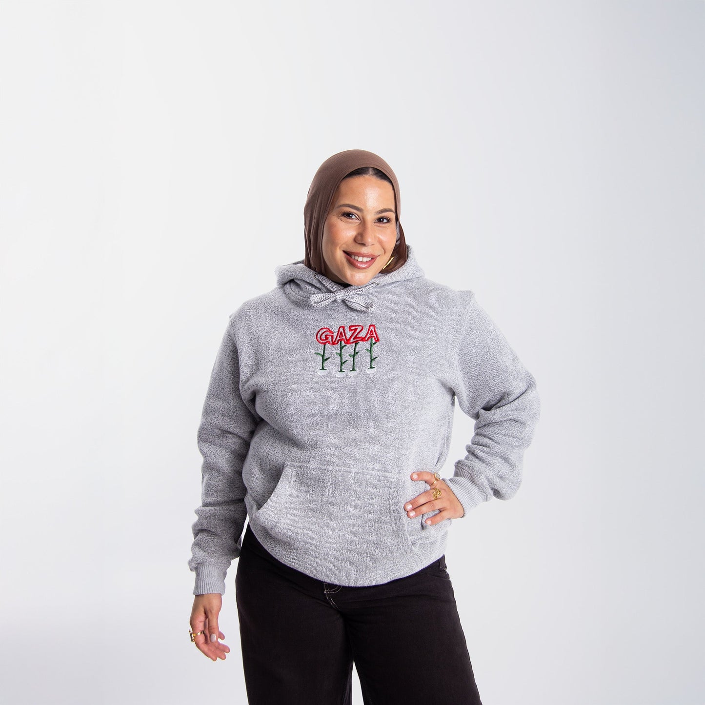 Seeds Of Gaza Embroidered Hoodie Wear The Peace Hoodies S