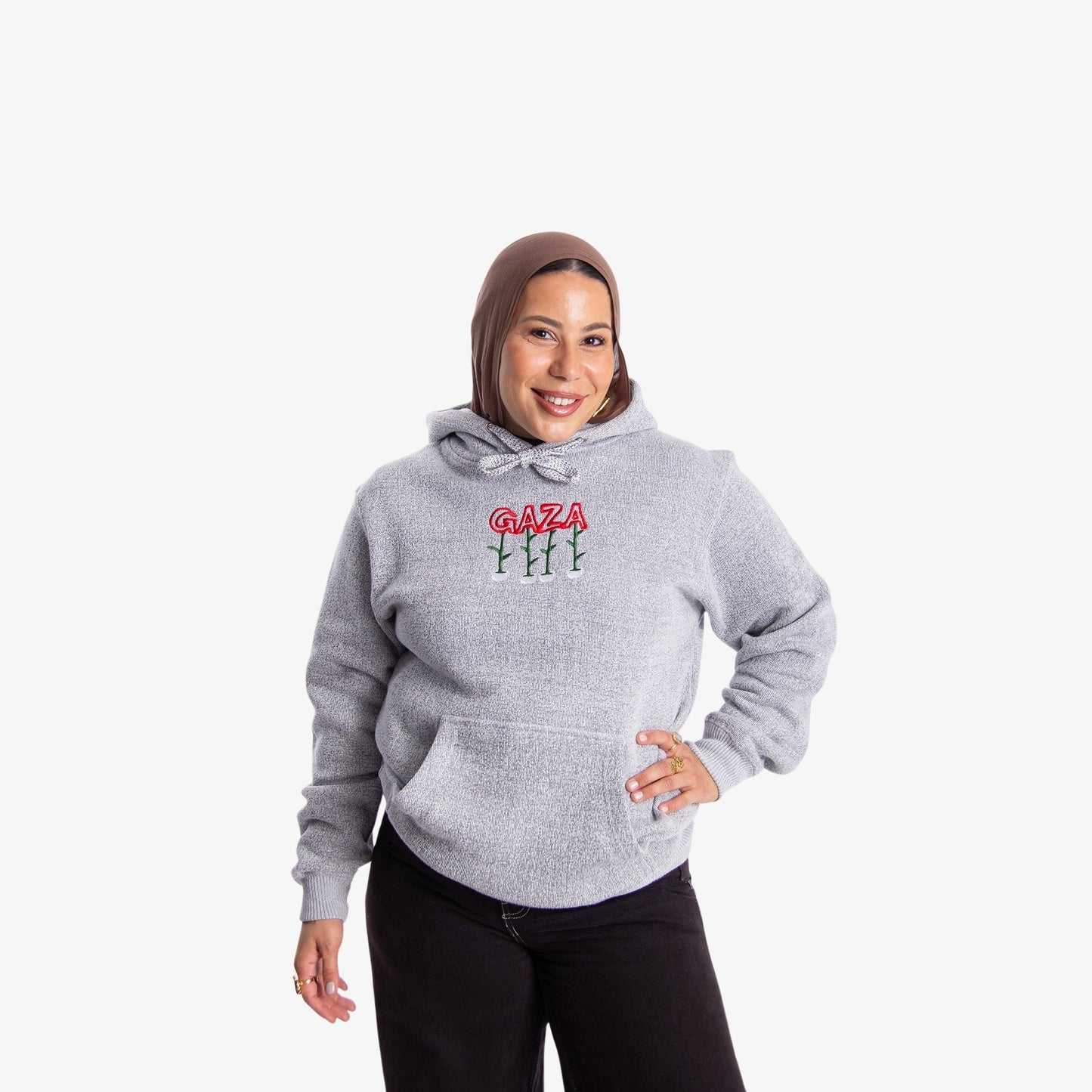 Seeds Of Gaza Embroidered Hoodie Wear The Peace Hoodies S