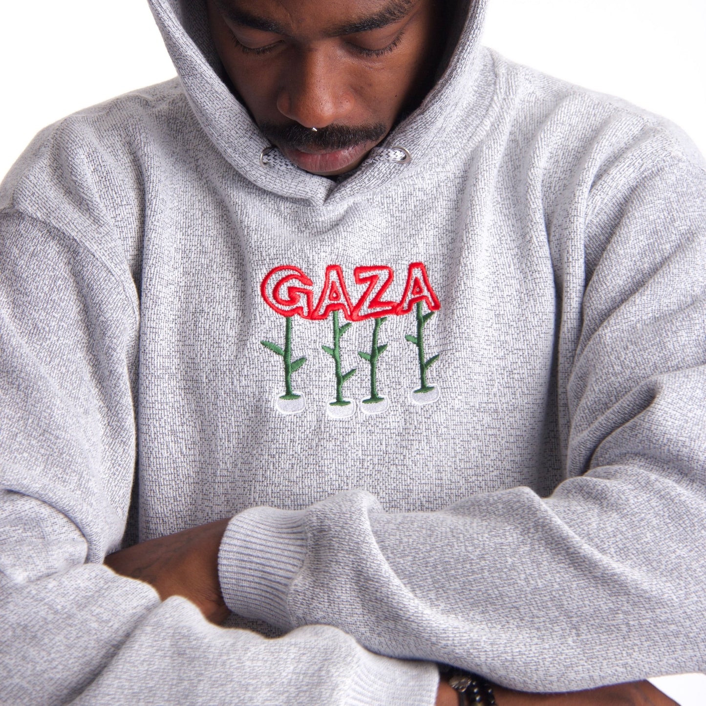 Seeds Of Gaza Embroidered Hoodie Wear The Peace Hoodies S