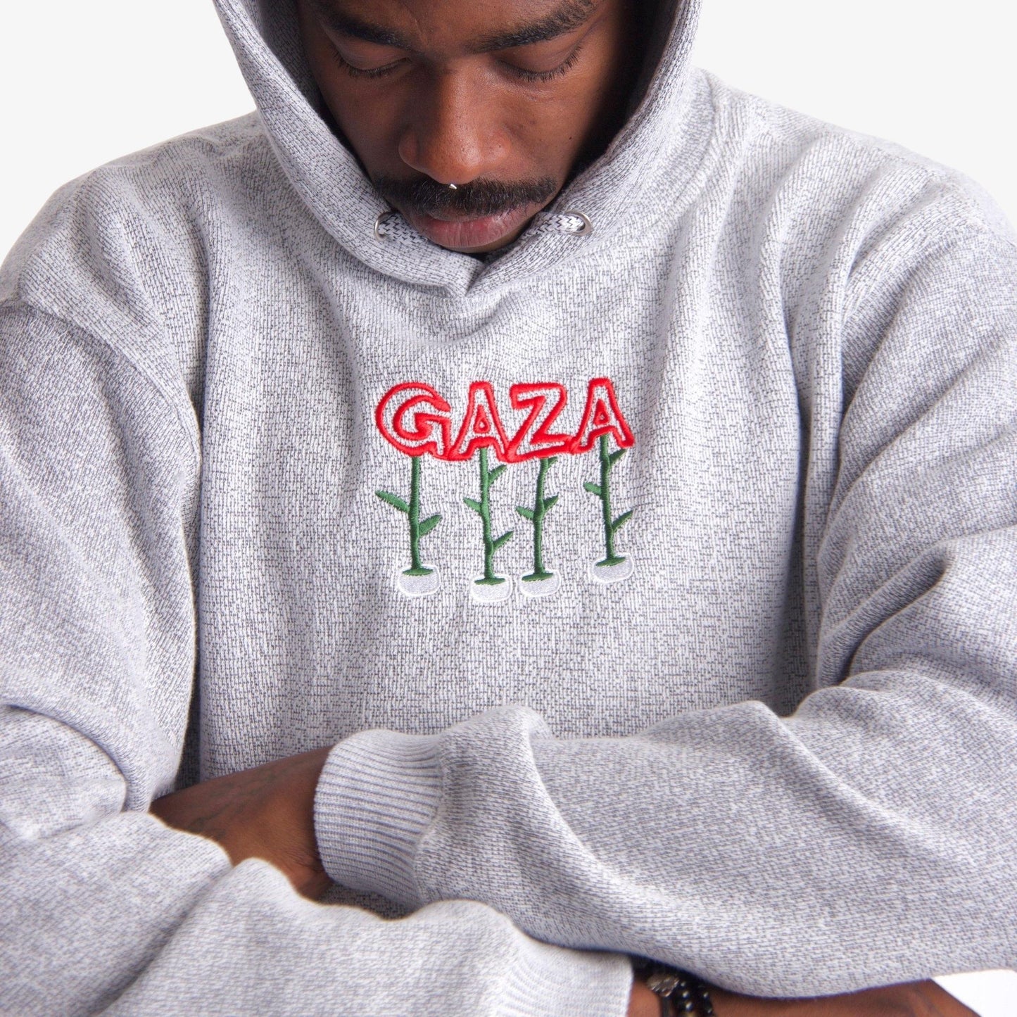 Seeds Of Gaza Embroidered Hoodie Wear The Peace Hoodies S