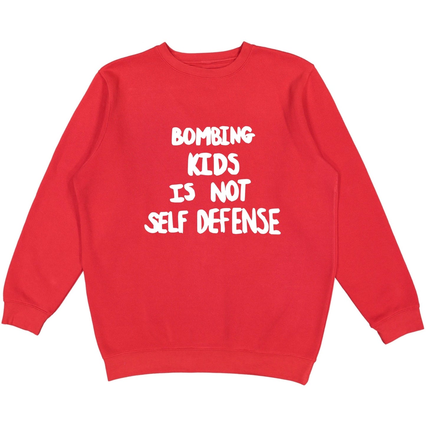 Self Offense Red Crewneck Wear The Peace Crewnecks S