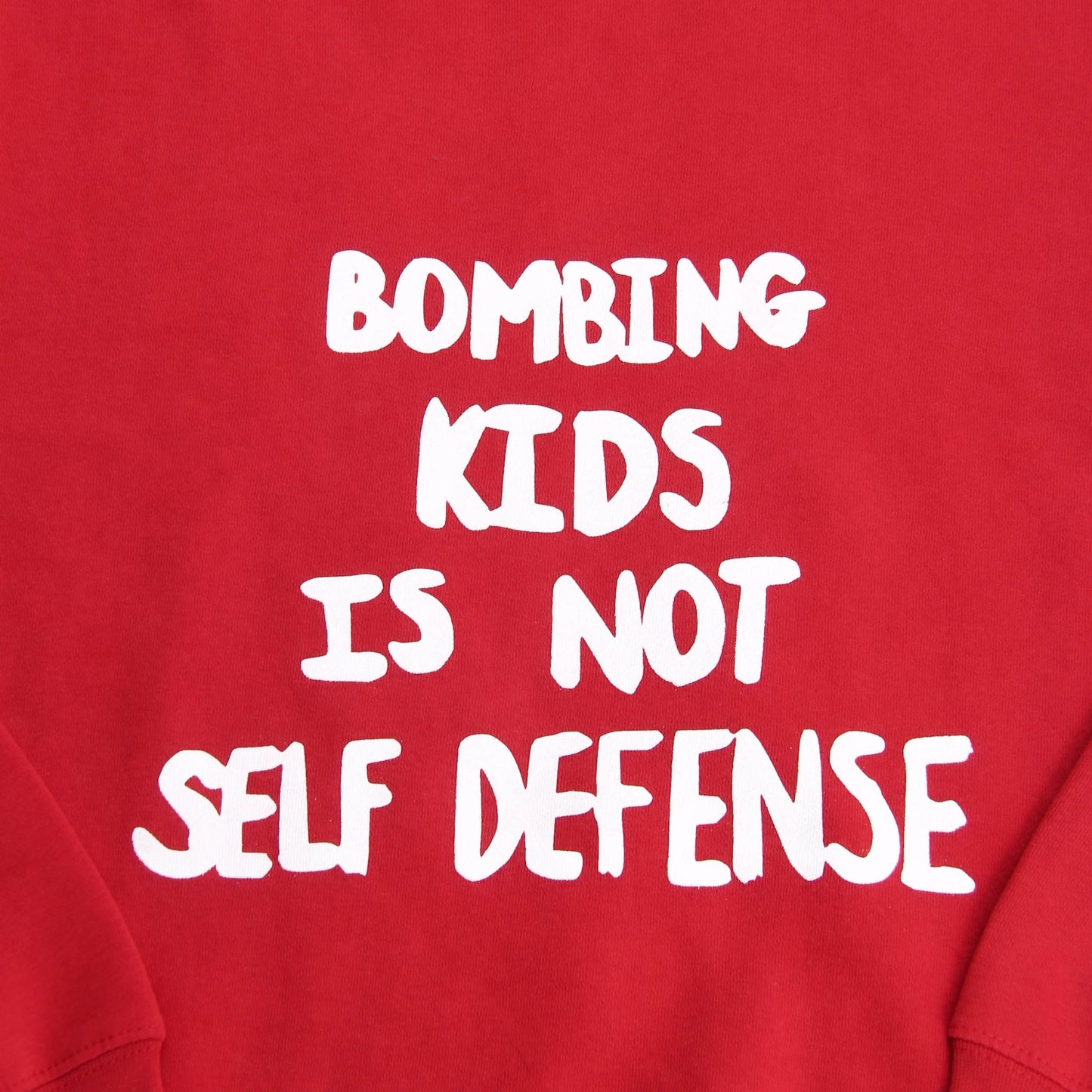 Self Offense Red Crewneck Wear The Peace Crewnecks S