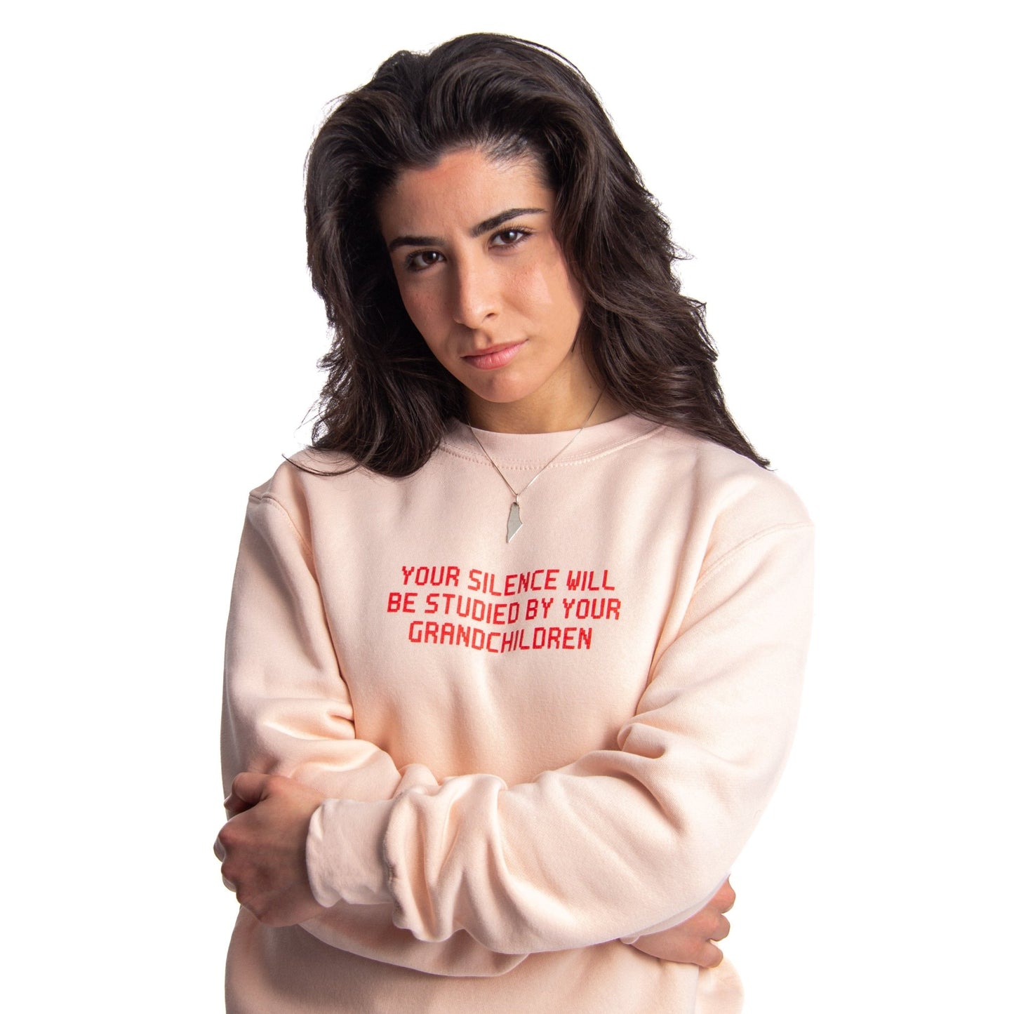 Silence Will Be Studied Crewneck Wear The Peace Crewnecks S