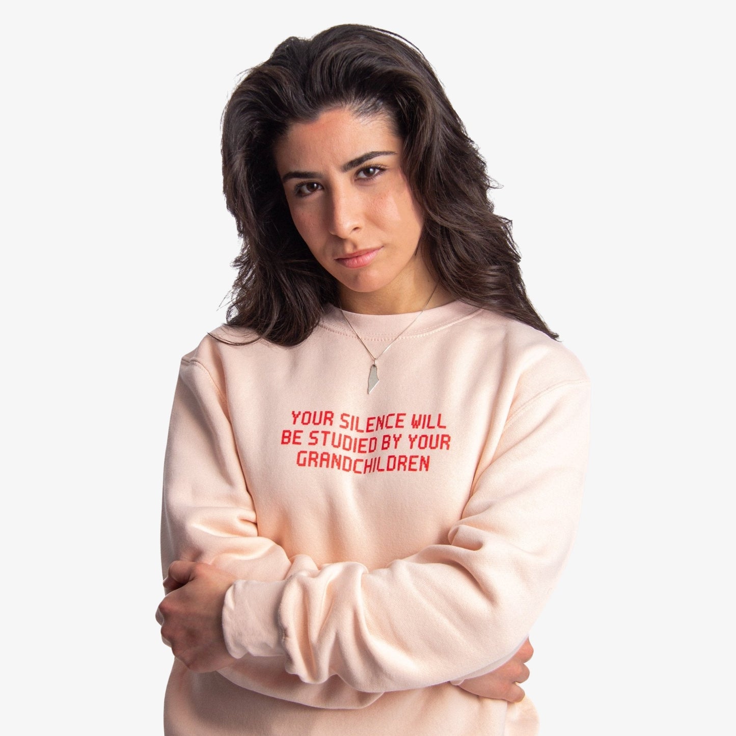 Silence Will Be Studied Crewneck Wear The Peace Crewnecks S
