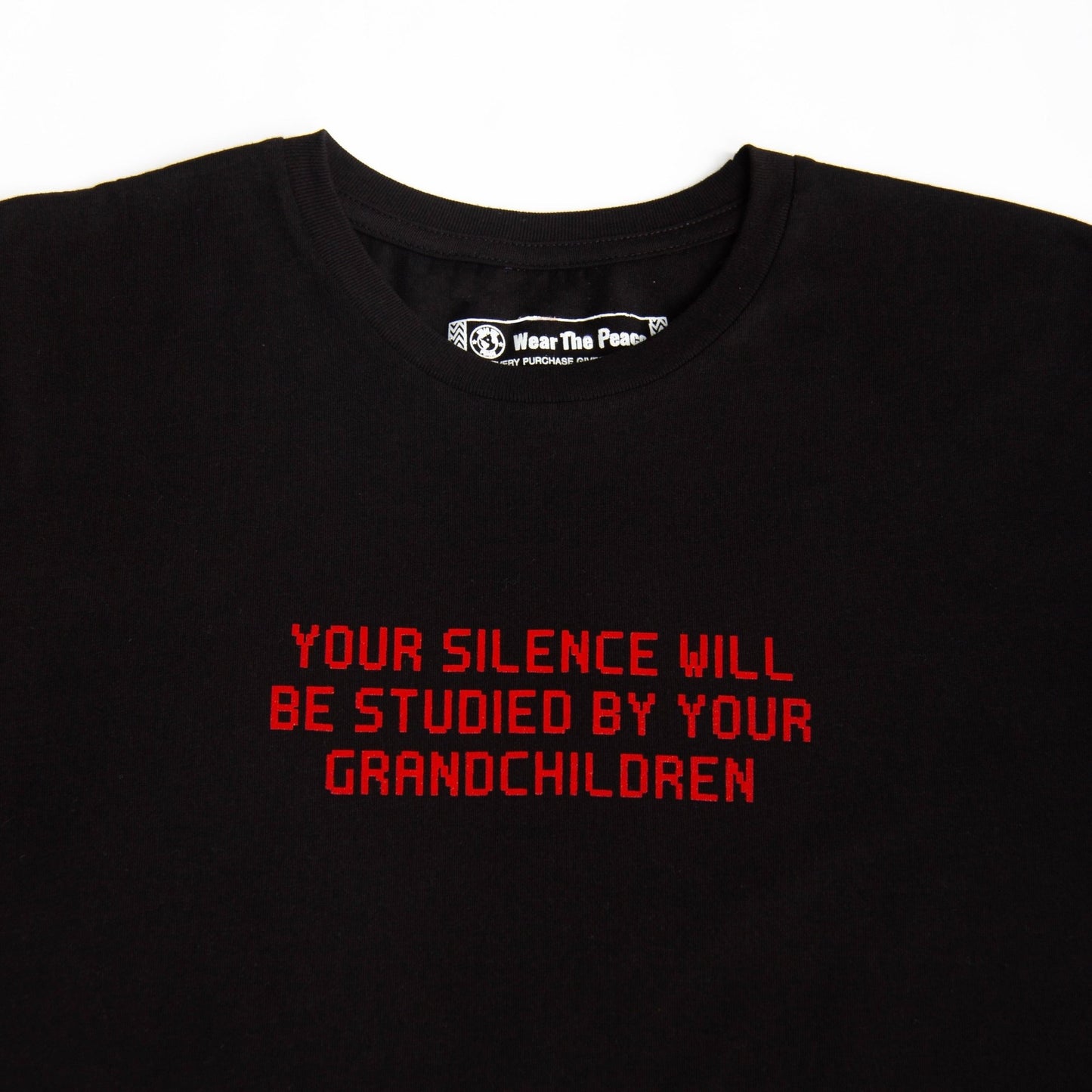 Silence Will Be Studied Tee Wear The Peace Short Sleeves S