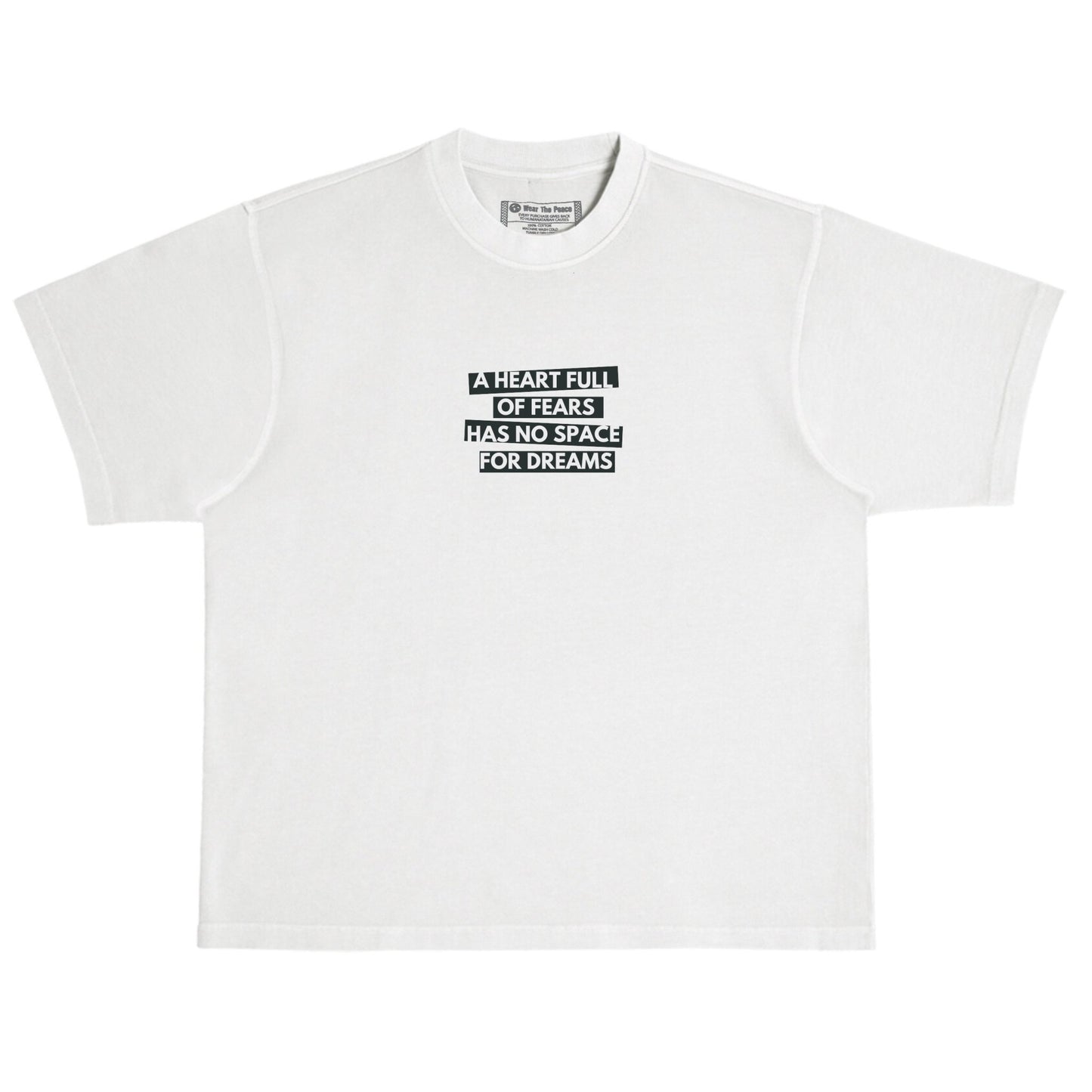 Space For Dreams Heavyweight Tee Wear The Peace Short Sleeves Off White S