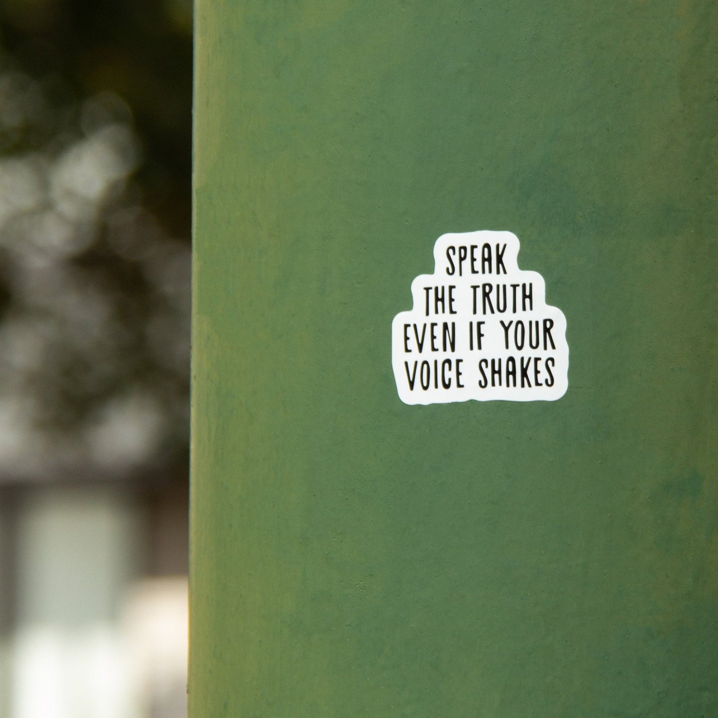 Speak The Truth Sticker Wear The Peace Stickers 1.9 inches x 2 inches