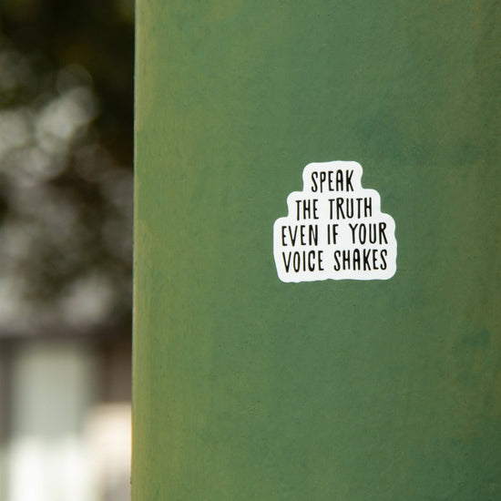 Speak The Truth Sticker Wear The Peace Stickers 1.9 inches x 2 inches