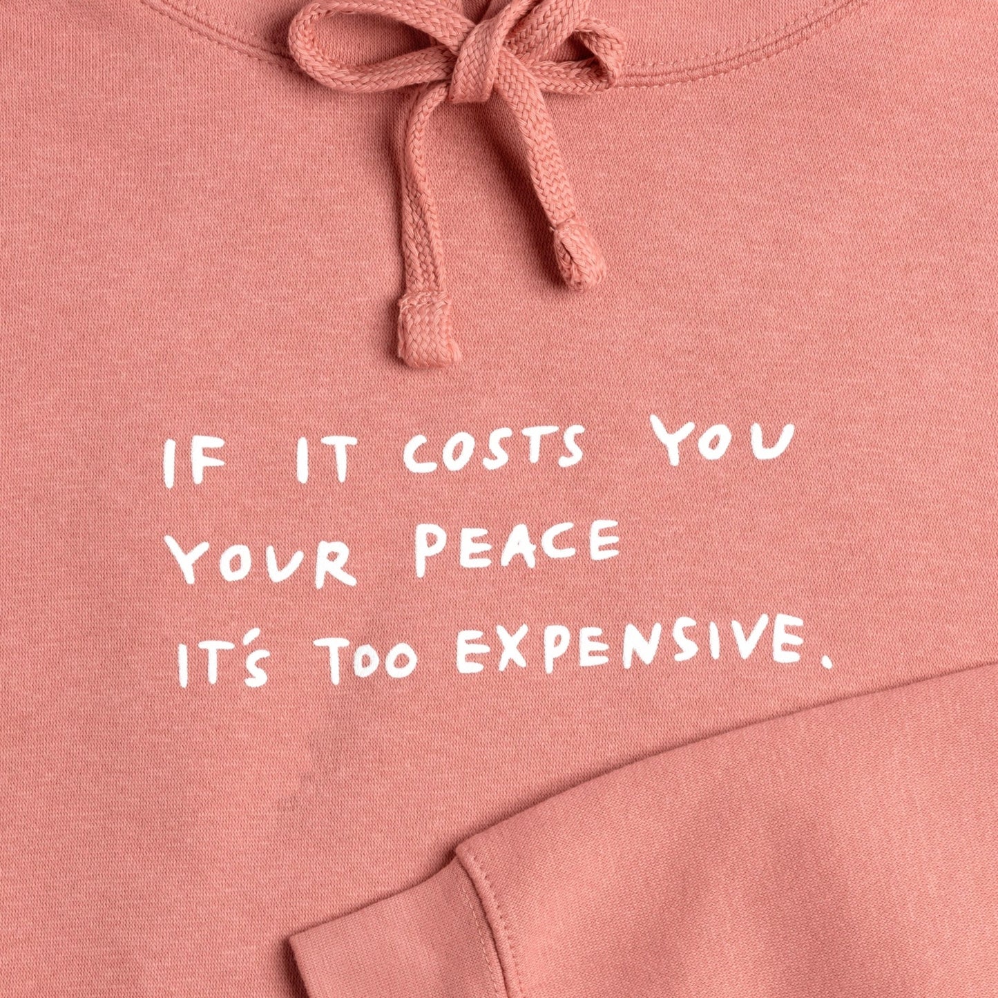 The Cost Of Peace Mauve Hoodie Wear The Peace Hoodies Mauve S