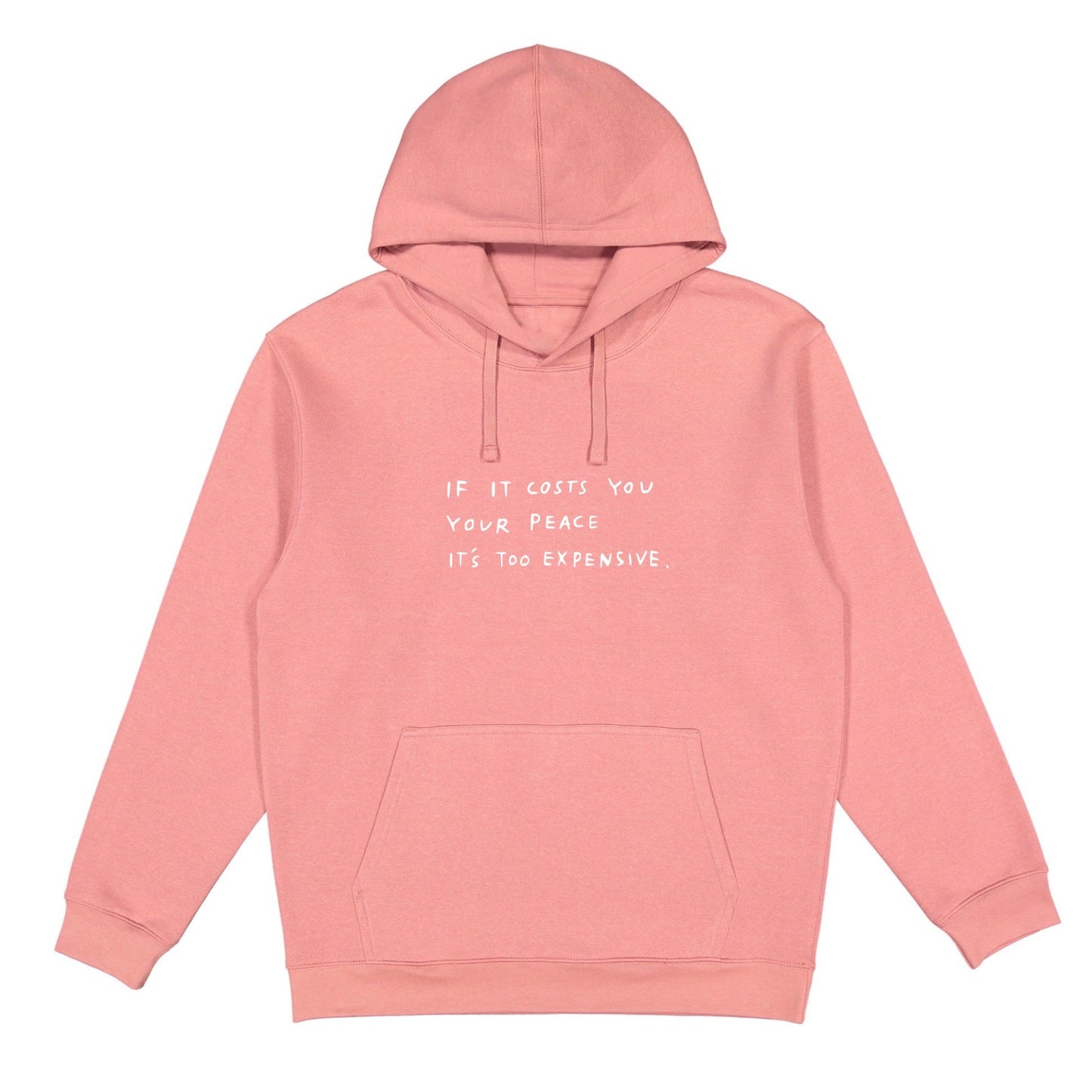 The Cost Of Peace Mauve Hoodie Wear The Peace Hoodies Mauve S