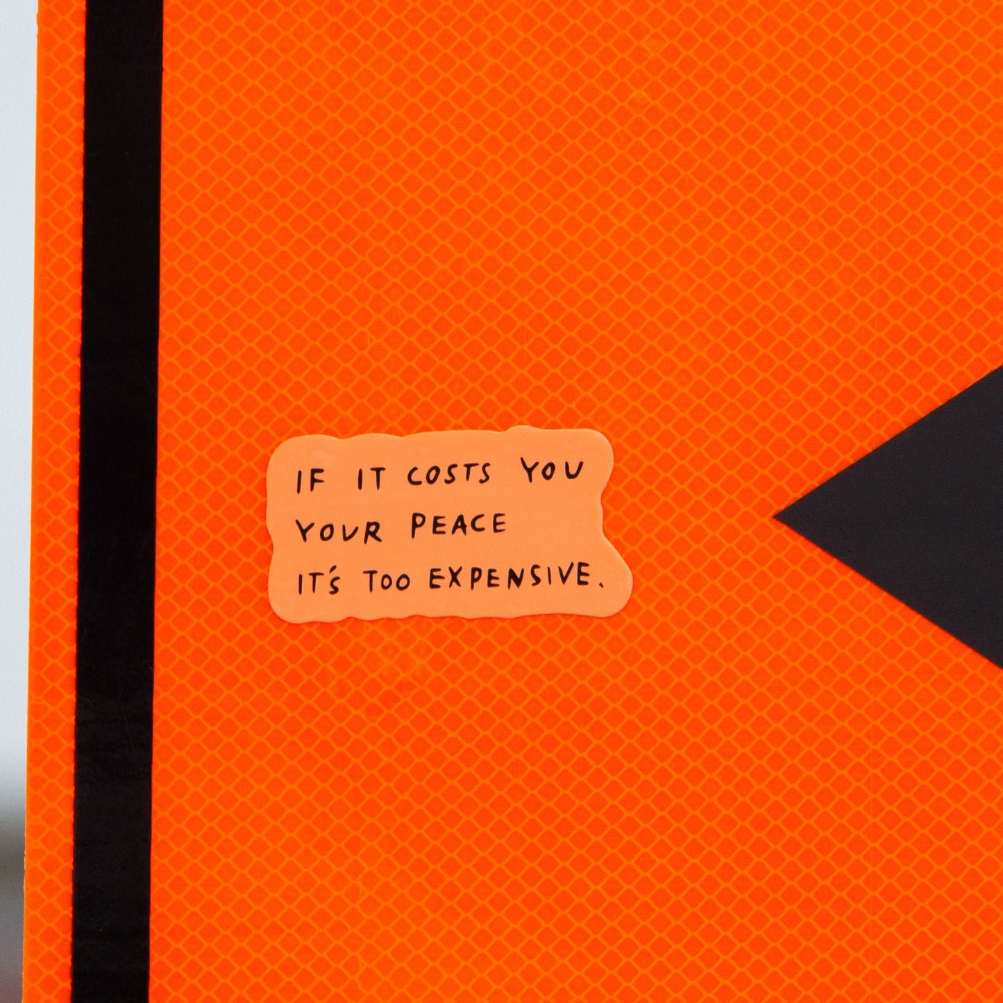 The Cost of Peace Sticker Wear The Peace Stickers 1.5 inches x 3 inches