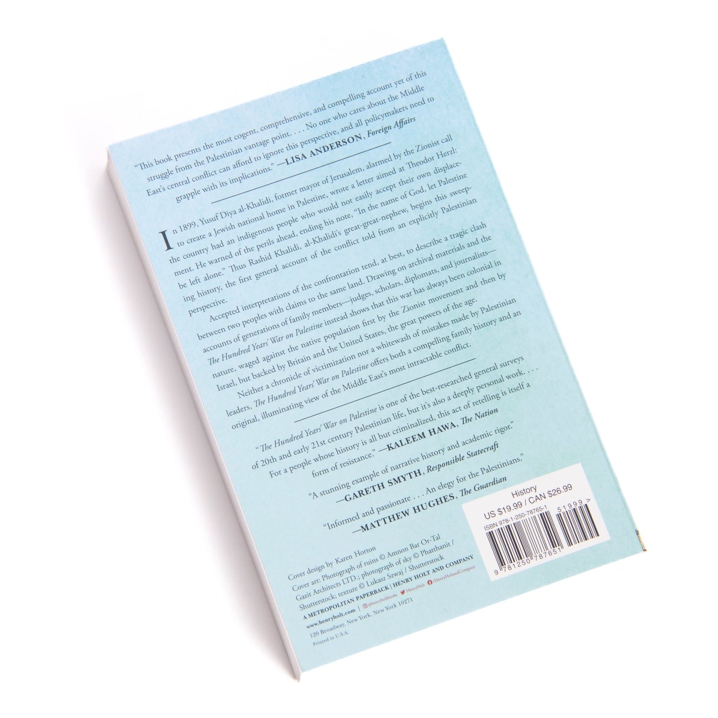 The Hundred Years' War on Palestine | Rashid Khalidi Wear The Peace Book